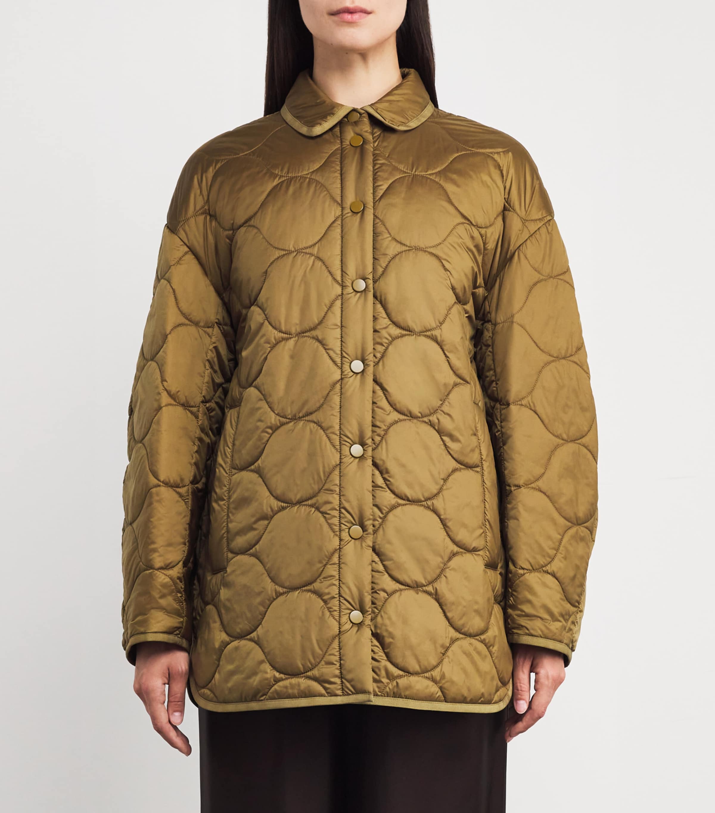 Zante Quilted Jacket 049 OLIVE GREEN Image 3