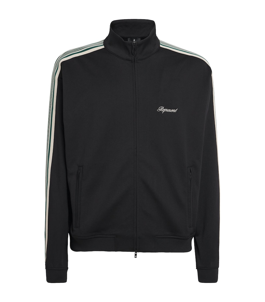 Stretch-Jersey Side-Stripe Track Jacket JET BLACK Image 1