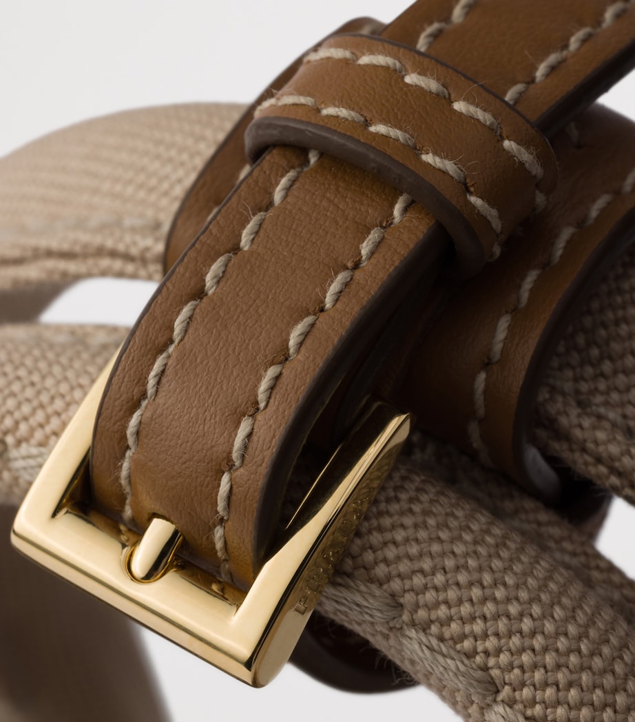 Prada Small Canvas Jardinière Top-Handle Bag Neutral Image 6