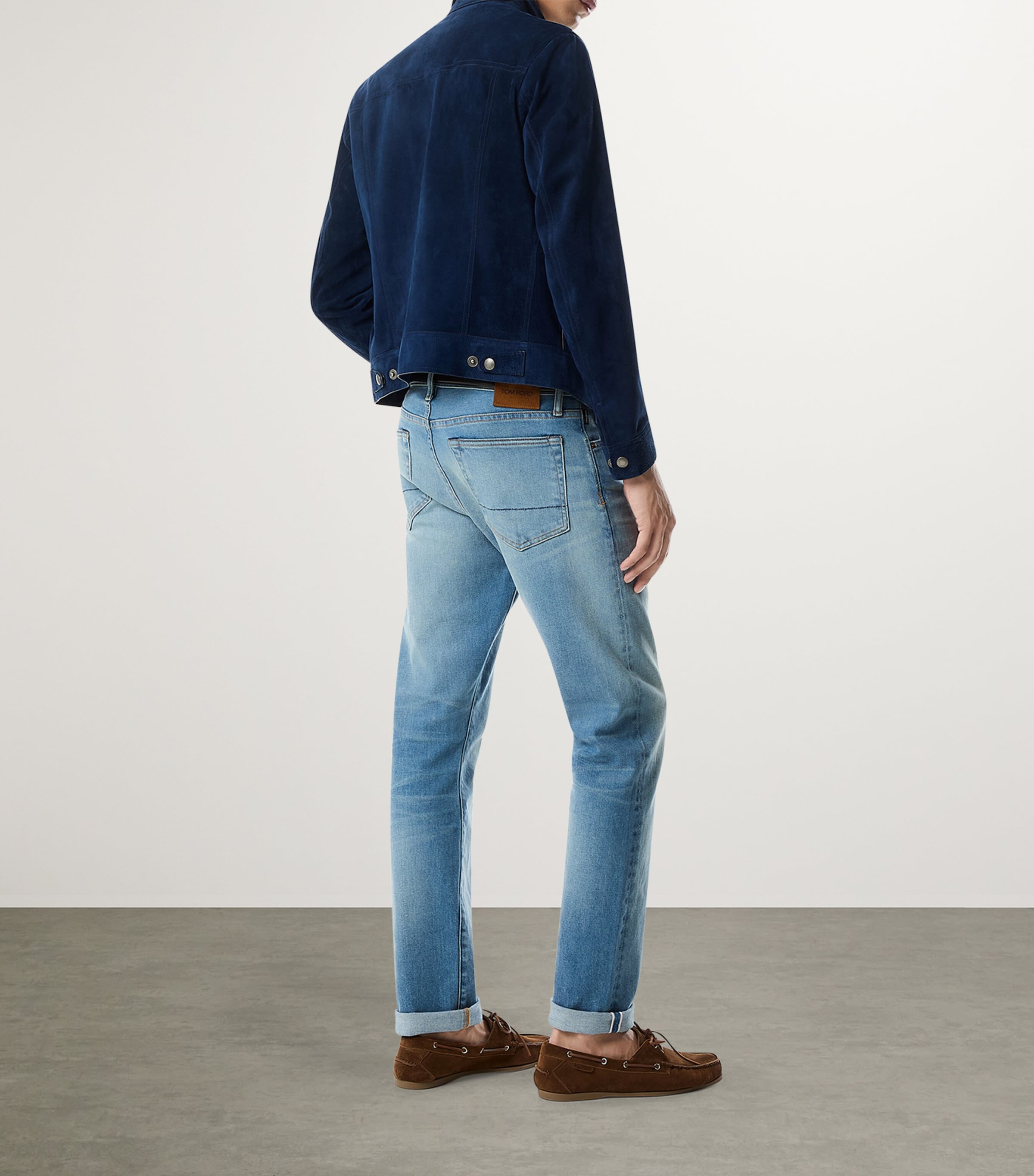 TOM FORD Nubuck Leather Boat Shoes Harrods DK