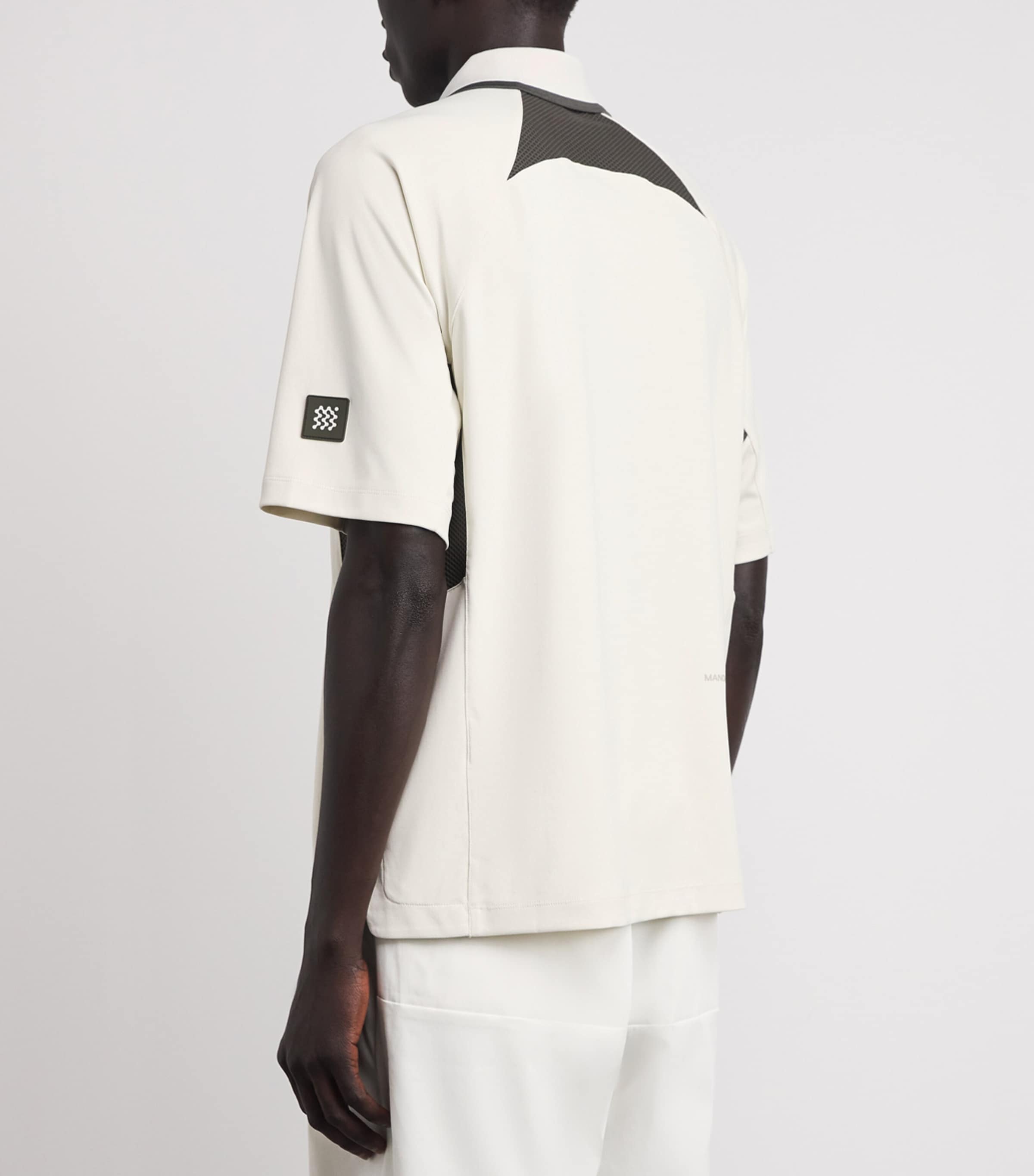 Manors Mens Seawool Club Polo Shirt Pebble Image 5