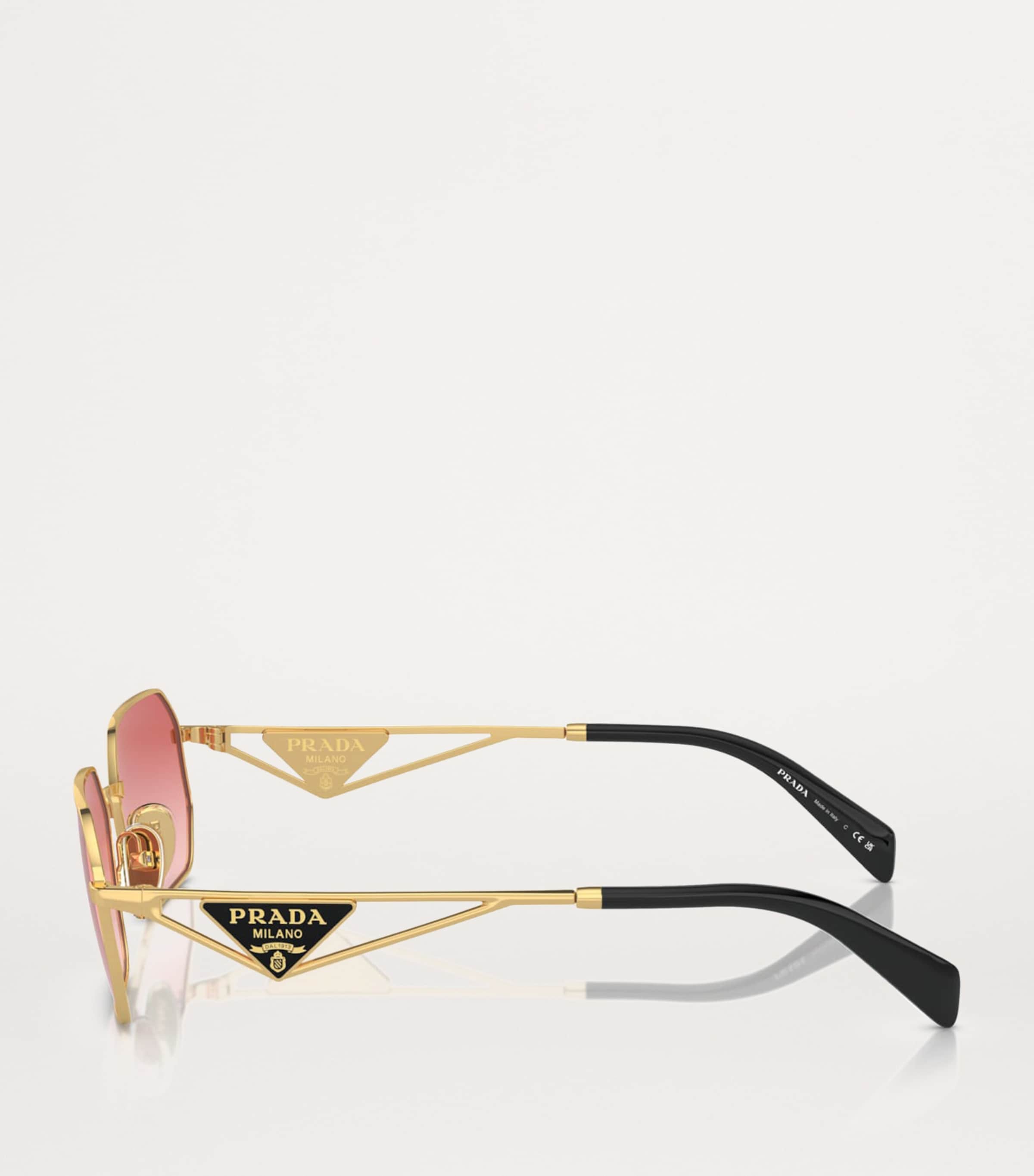 Prada Metal Rectangular Sunglasses Image 3