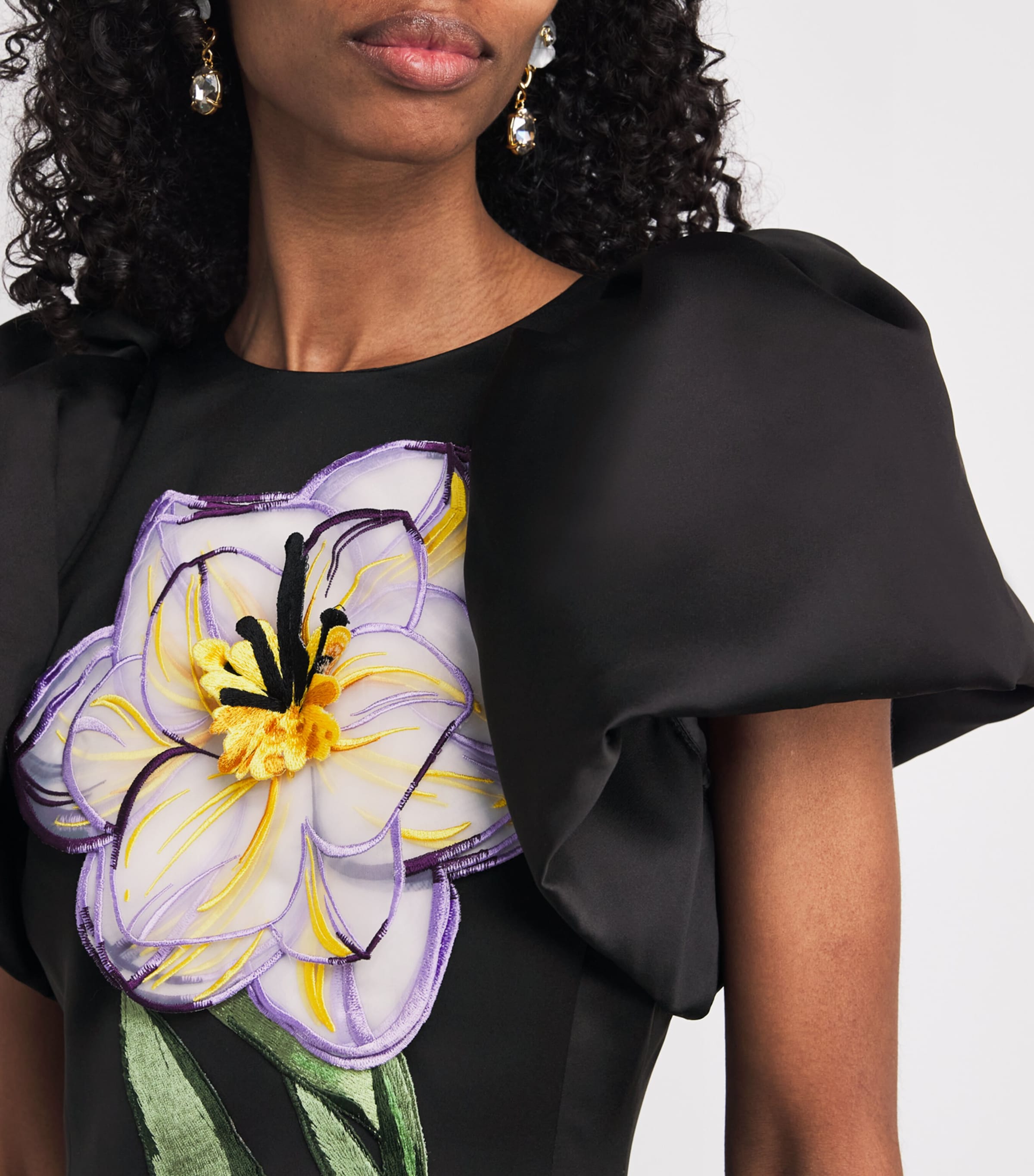 LEO LIN Floral-Appliqué Lucinda Maxi Dress | Harrods CA