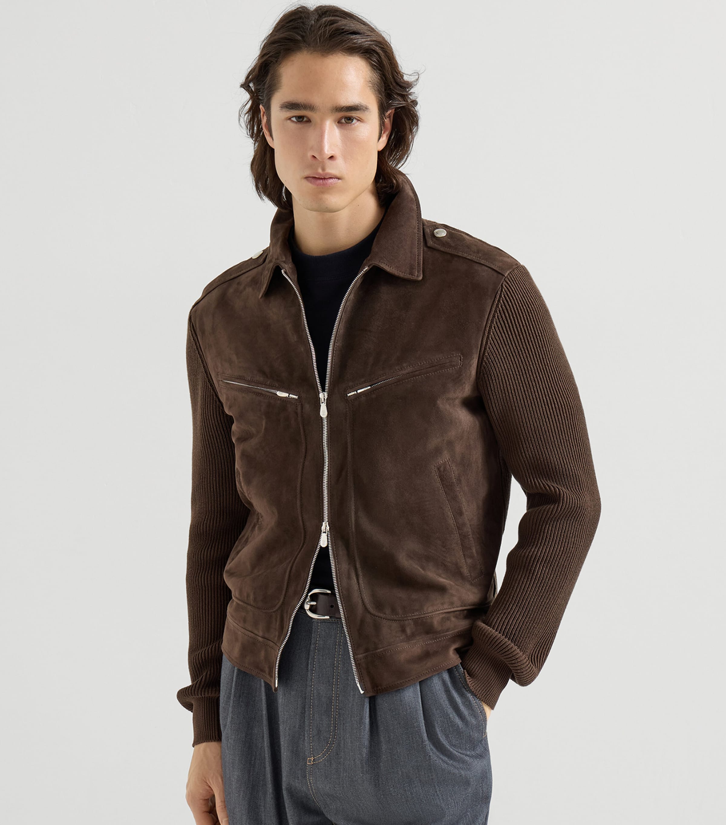 Suede Jacket CYY55 Image 2