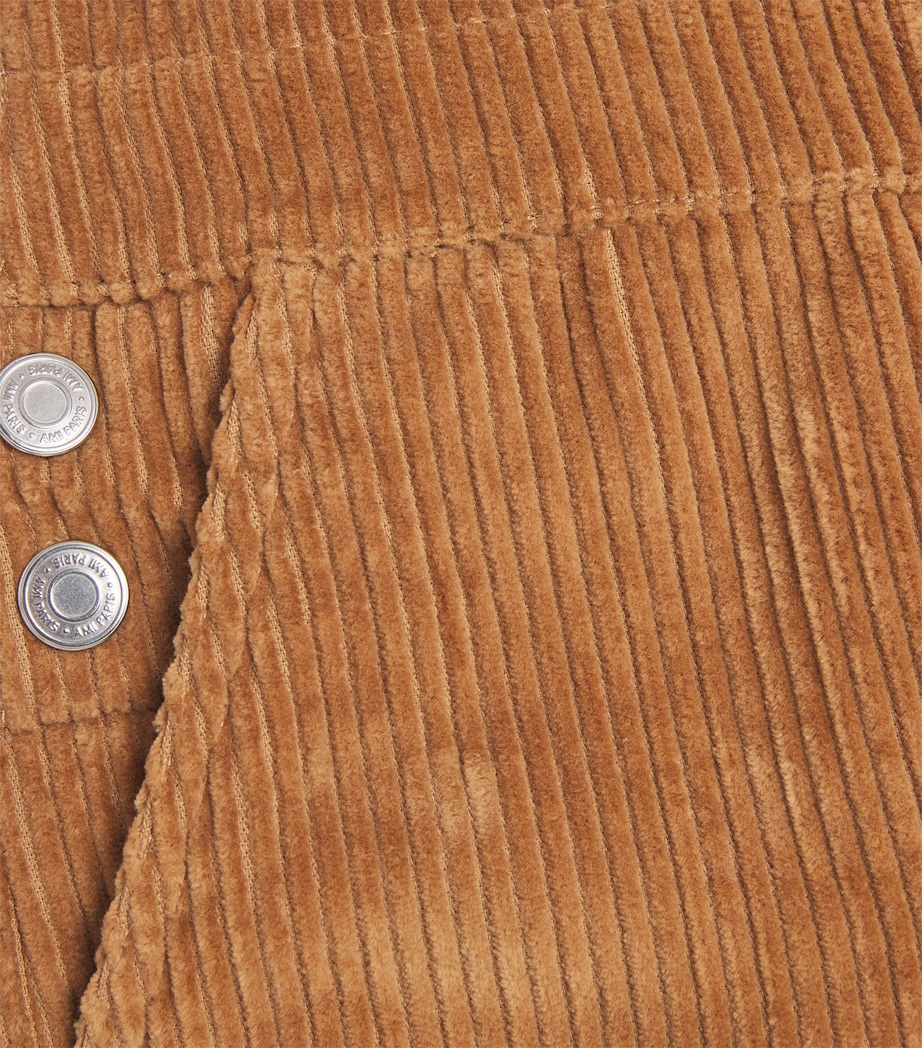 Cotton Corduroy Overalls (4-12 Years) 280-CAMEL Image 3