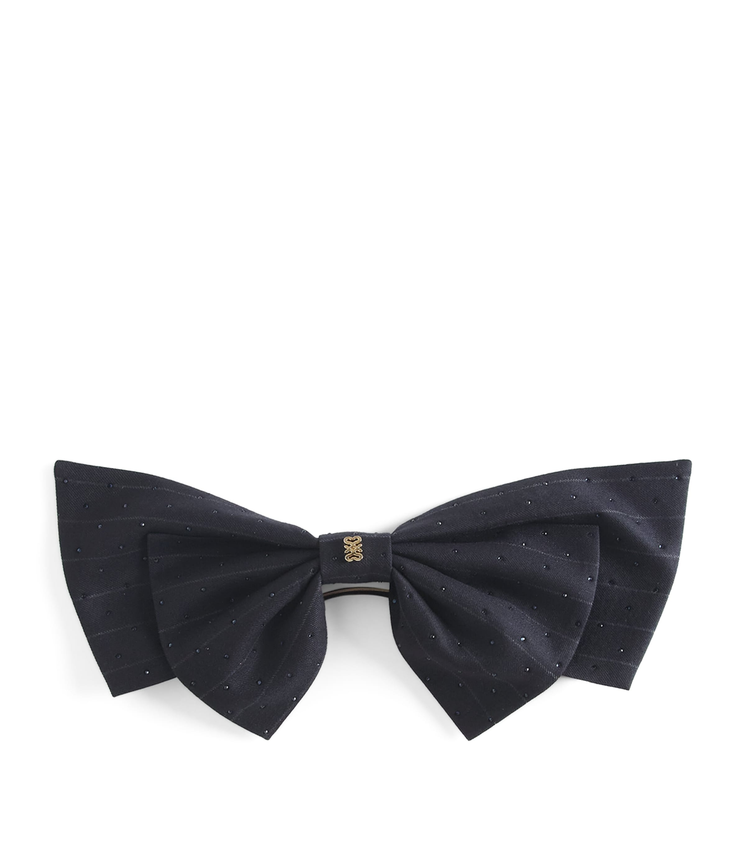 Sandro Crystal-embellished Hair Bow In Blue