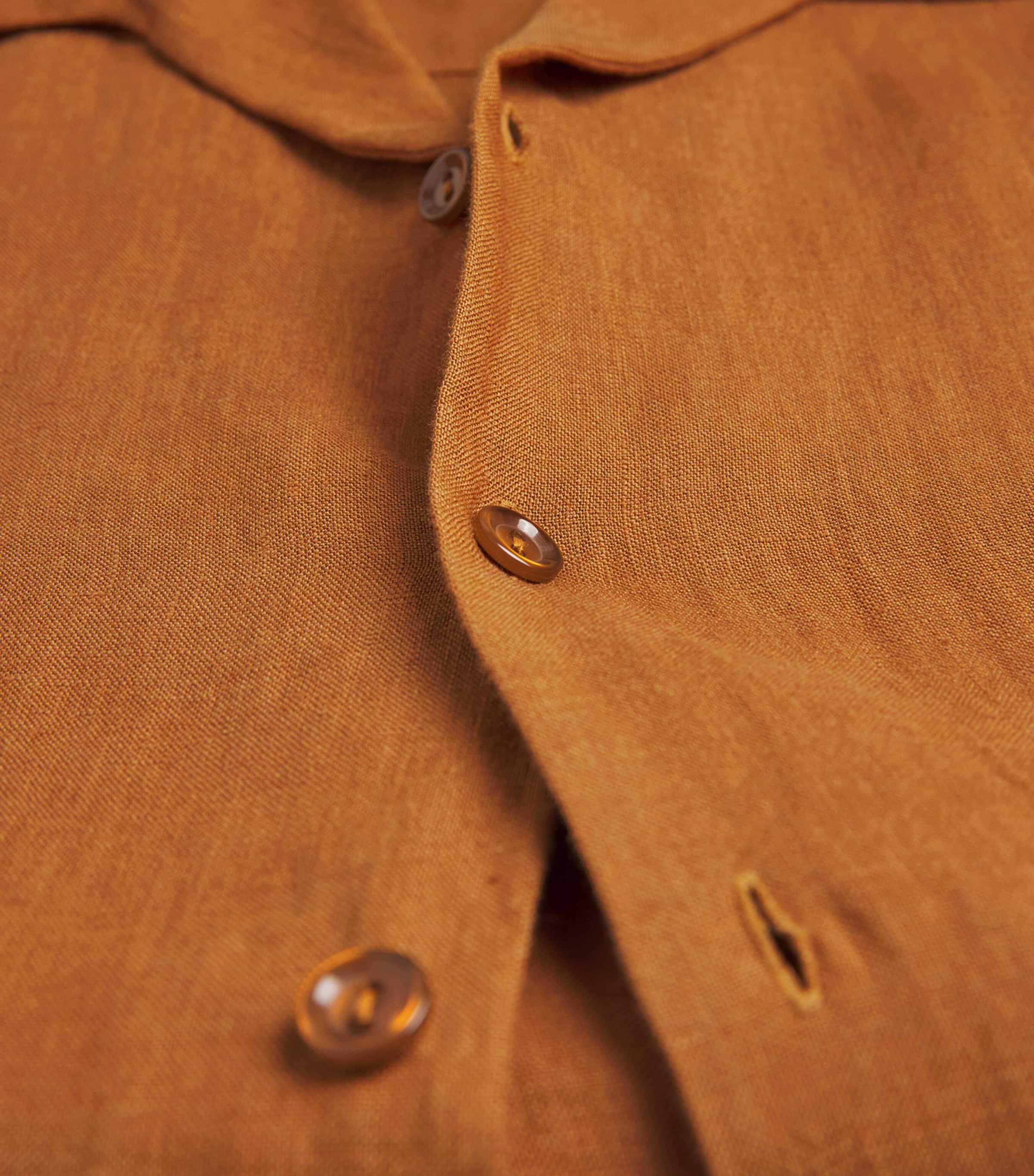 Linen Short-Sleeve Shirt WHISKY Image 5