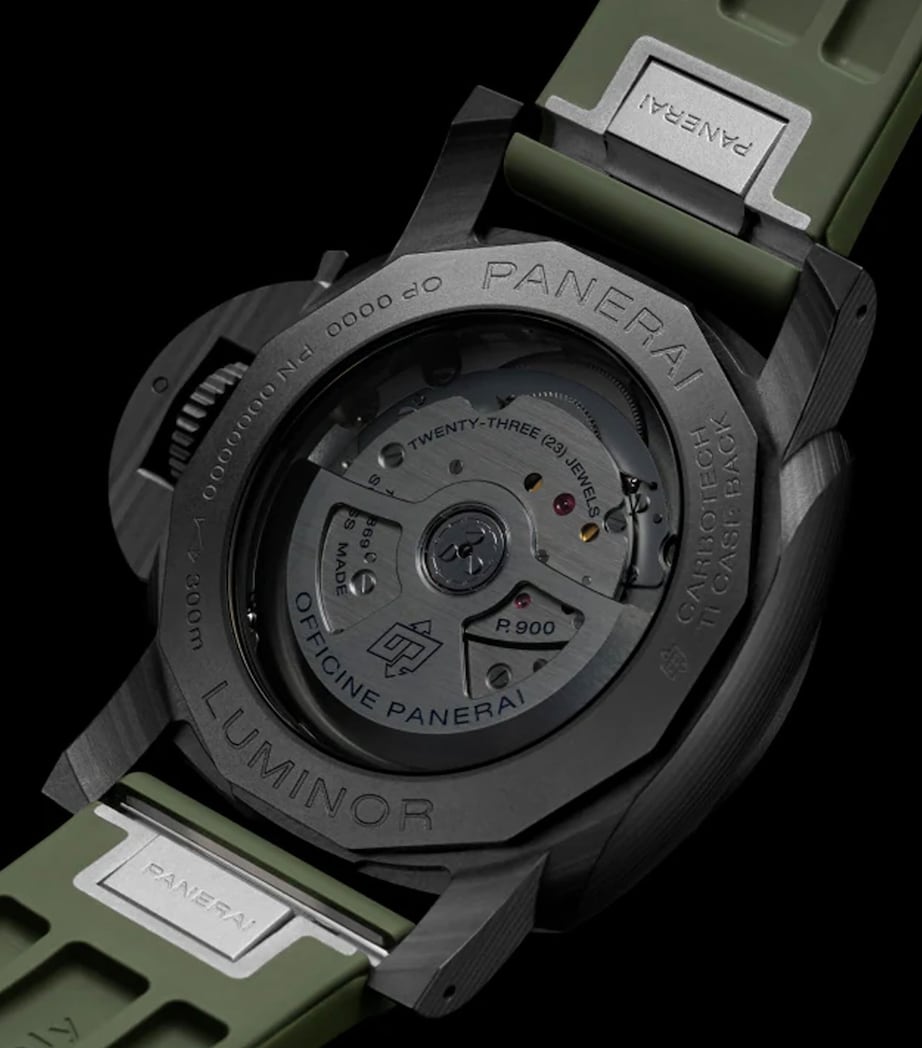 Panerai Stainless Steel Luminor Marina Watch 40mm Green Image 3