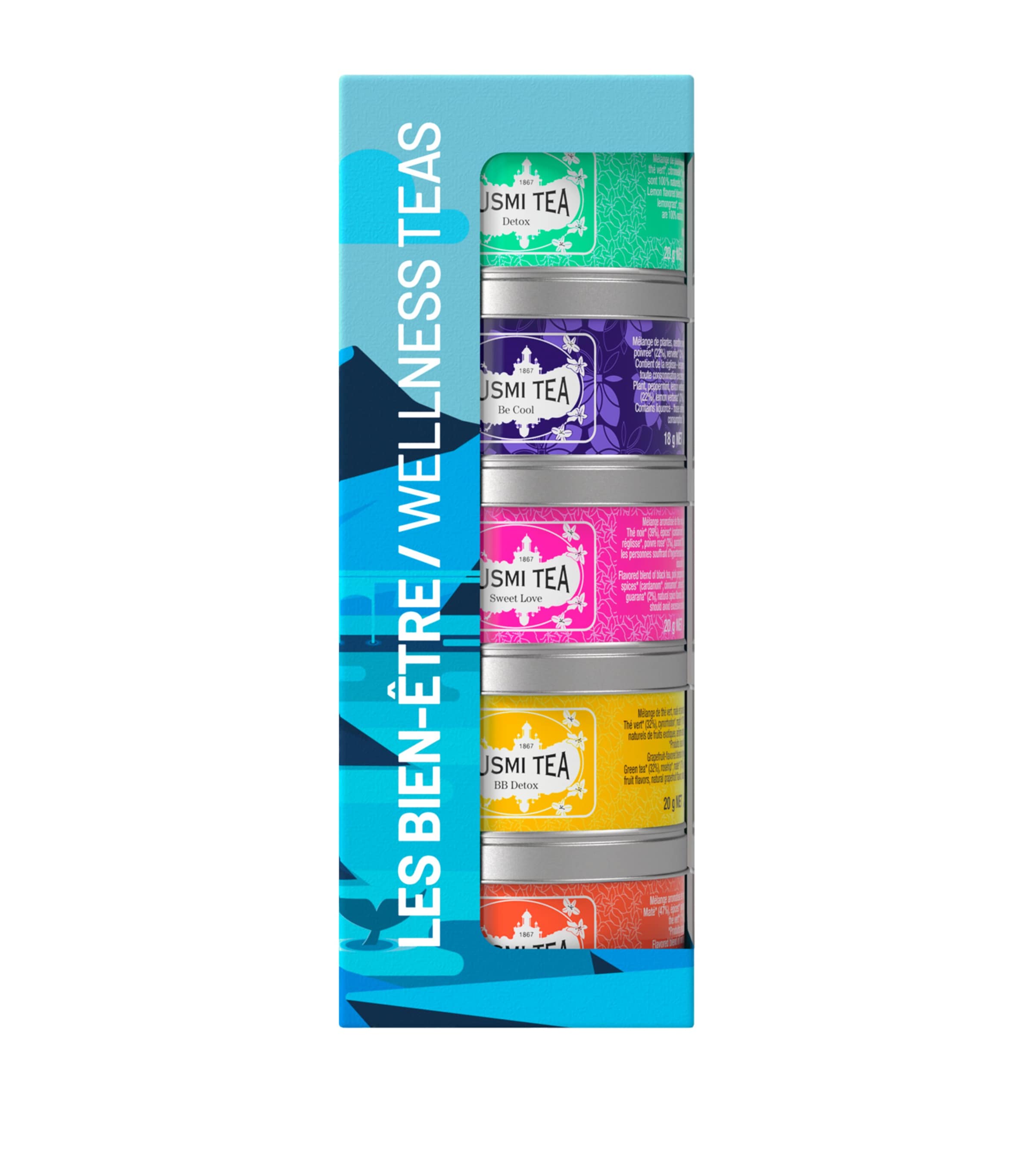Kusmi Wellness Loose Leaf Tea Selection (98g) | Tea | Loose Leaf Tea | Gift Sets | Food | Free From | Designers | Kusmi