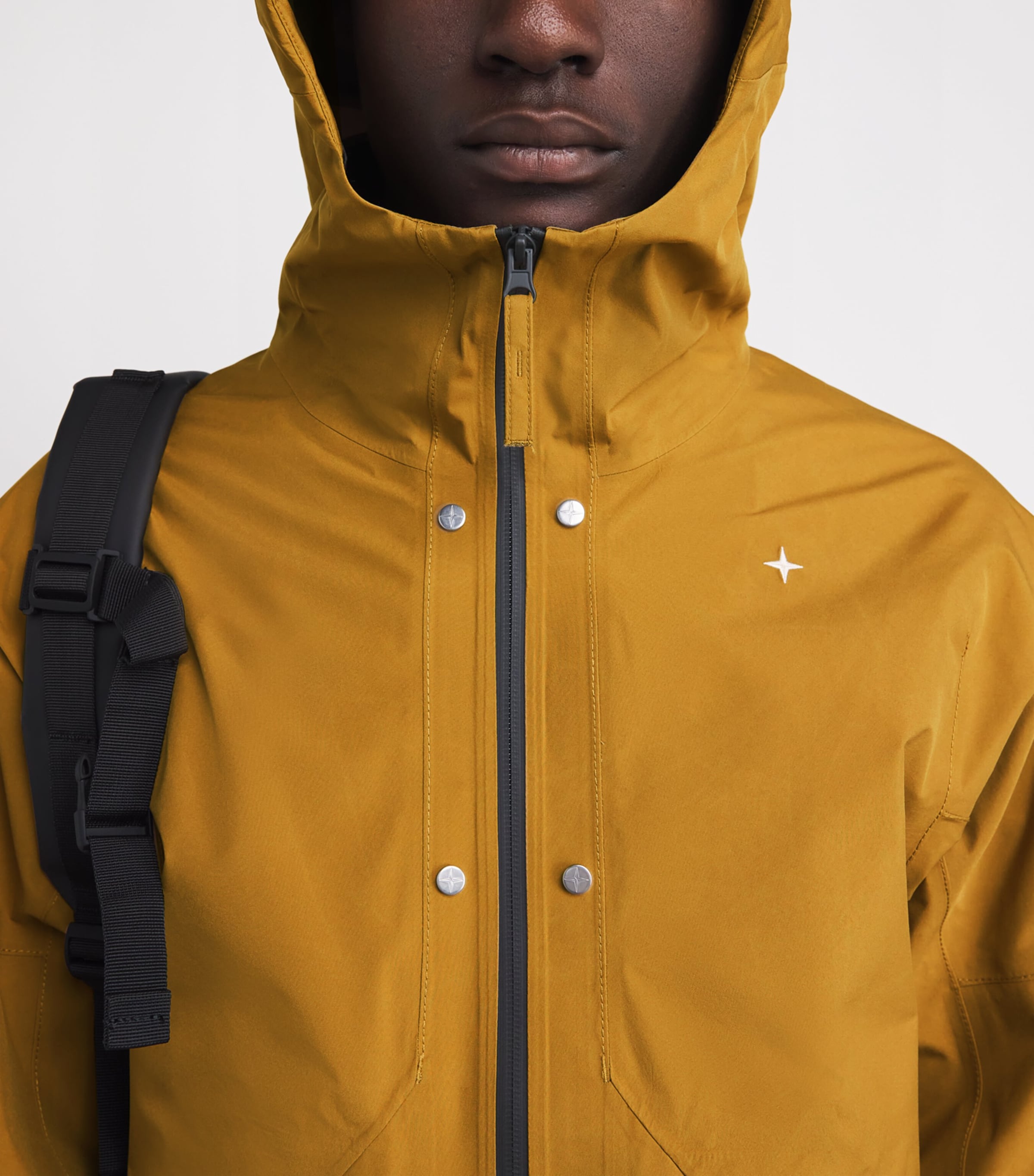 Water-Resistant Hooded Short Coat V0098 Image 6