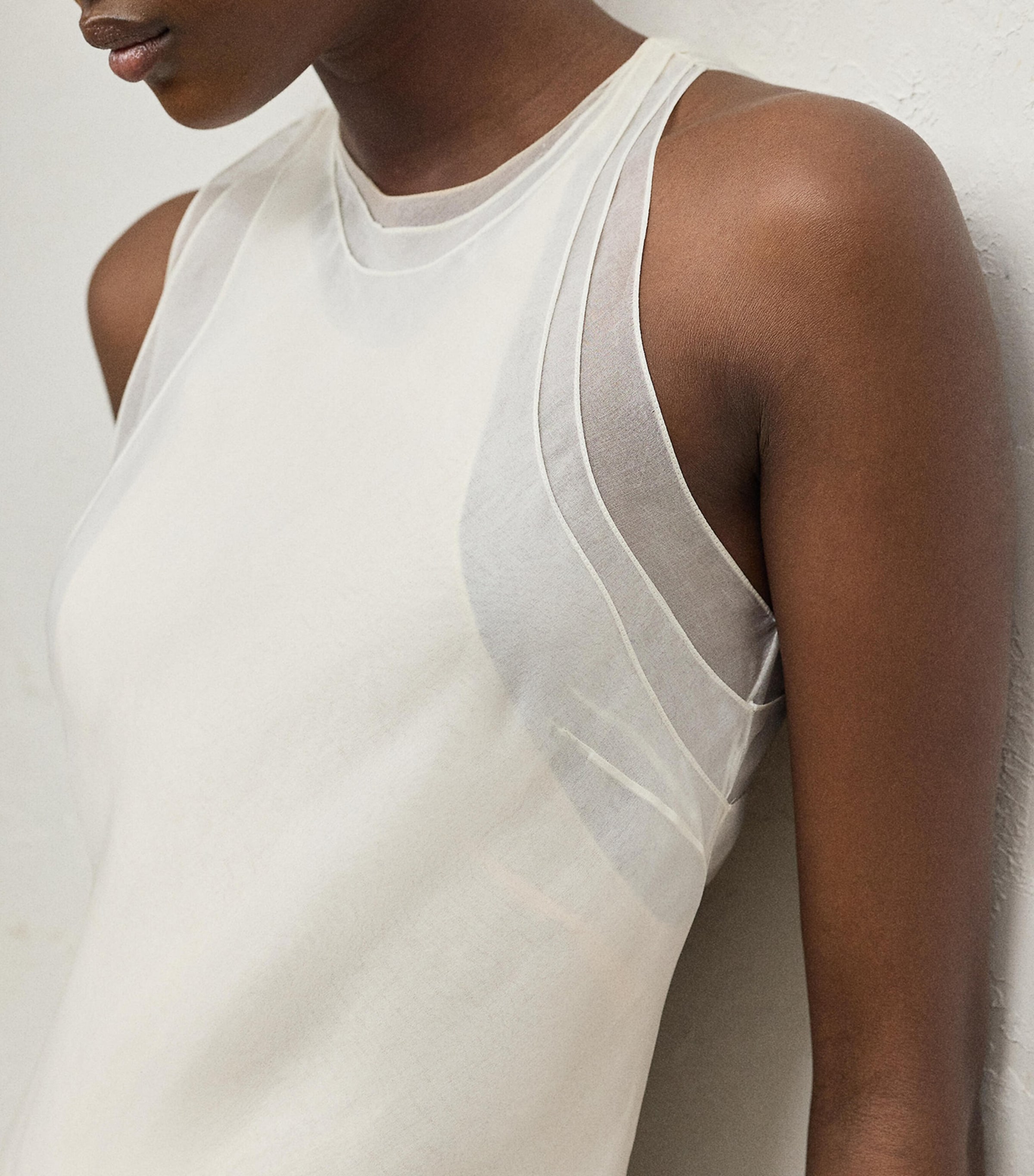 Ralph Lauren シルク　キャミドレス　アイボリー Ralph Lauren Collection White Mulberry Silk Zachary Dress | Harrods UK