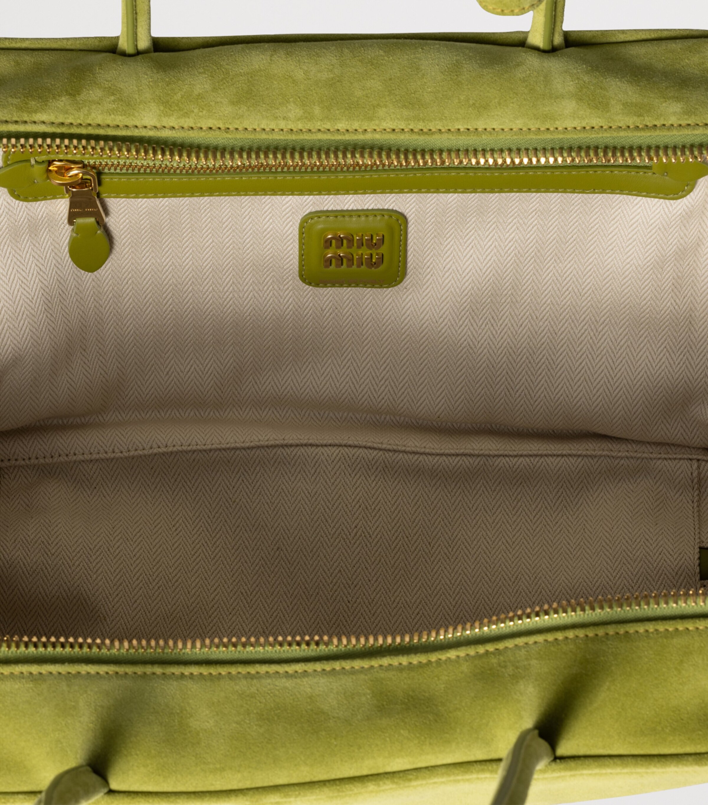 Miu Miu Suede Beau Top-Handle Bag Image 6