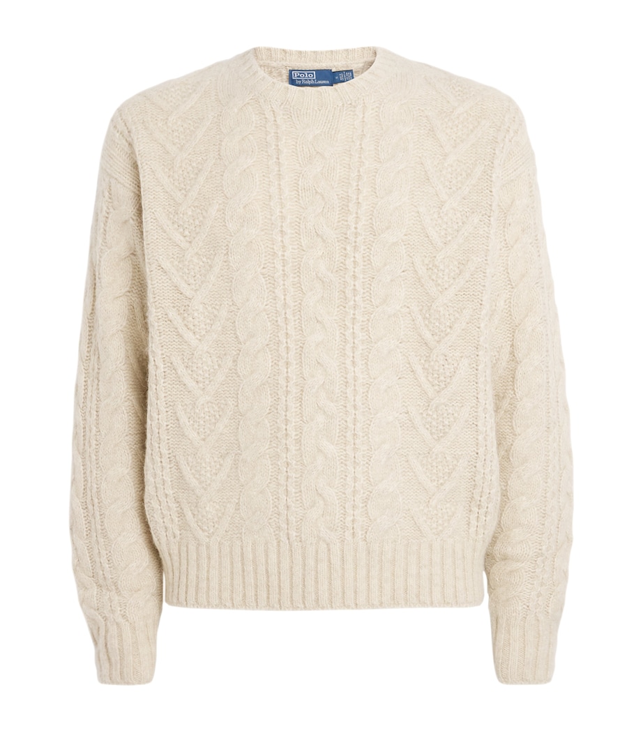 Wool-Blend Cable-Knit Sweater NATURAL Image 1