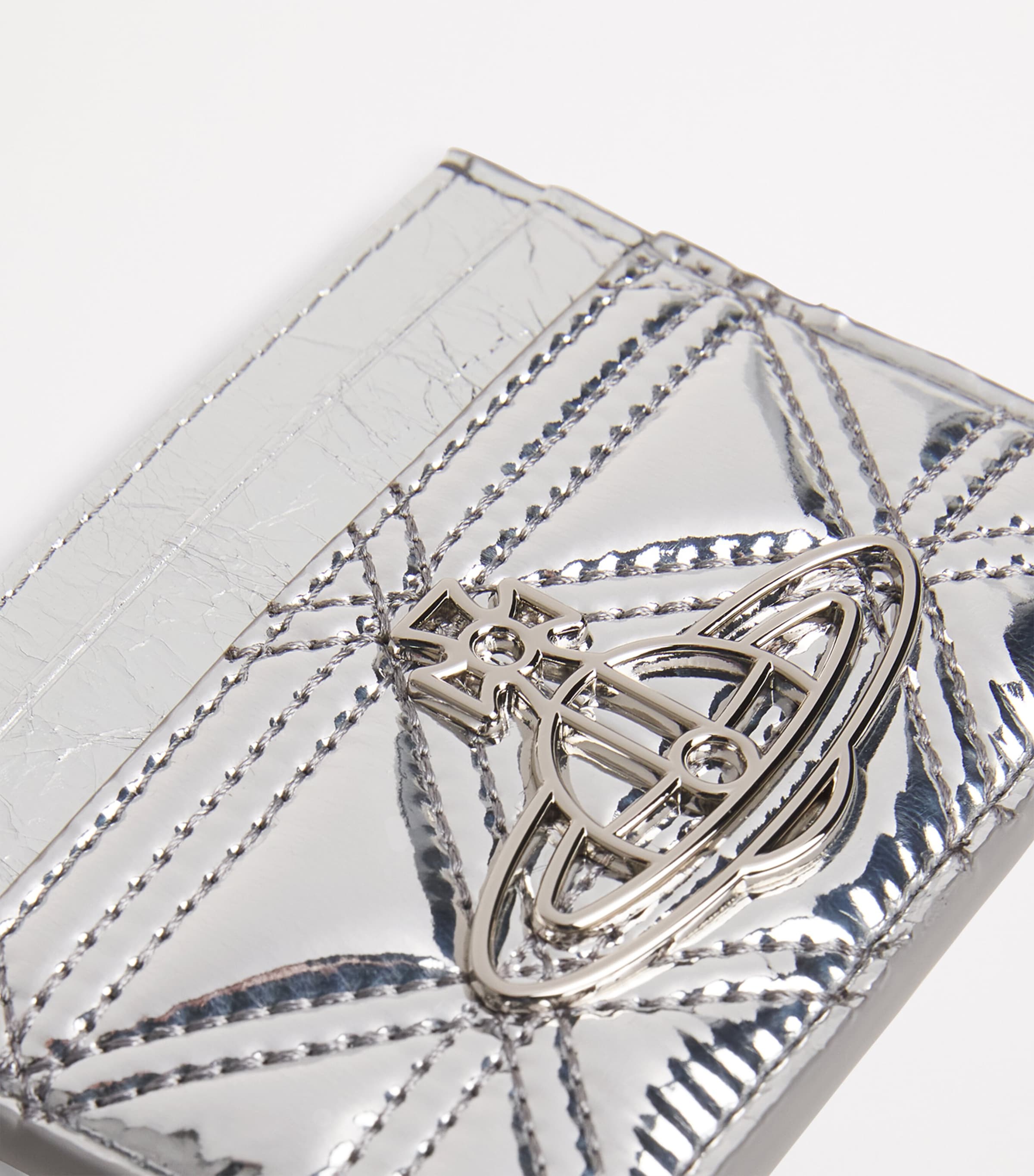 Vivienne Westwood Metallic Quilted Card Holder | Harrods DE