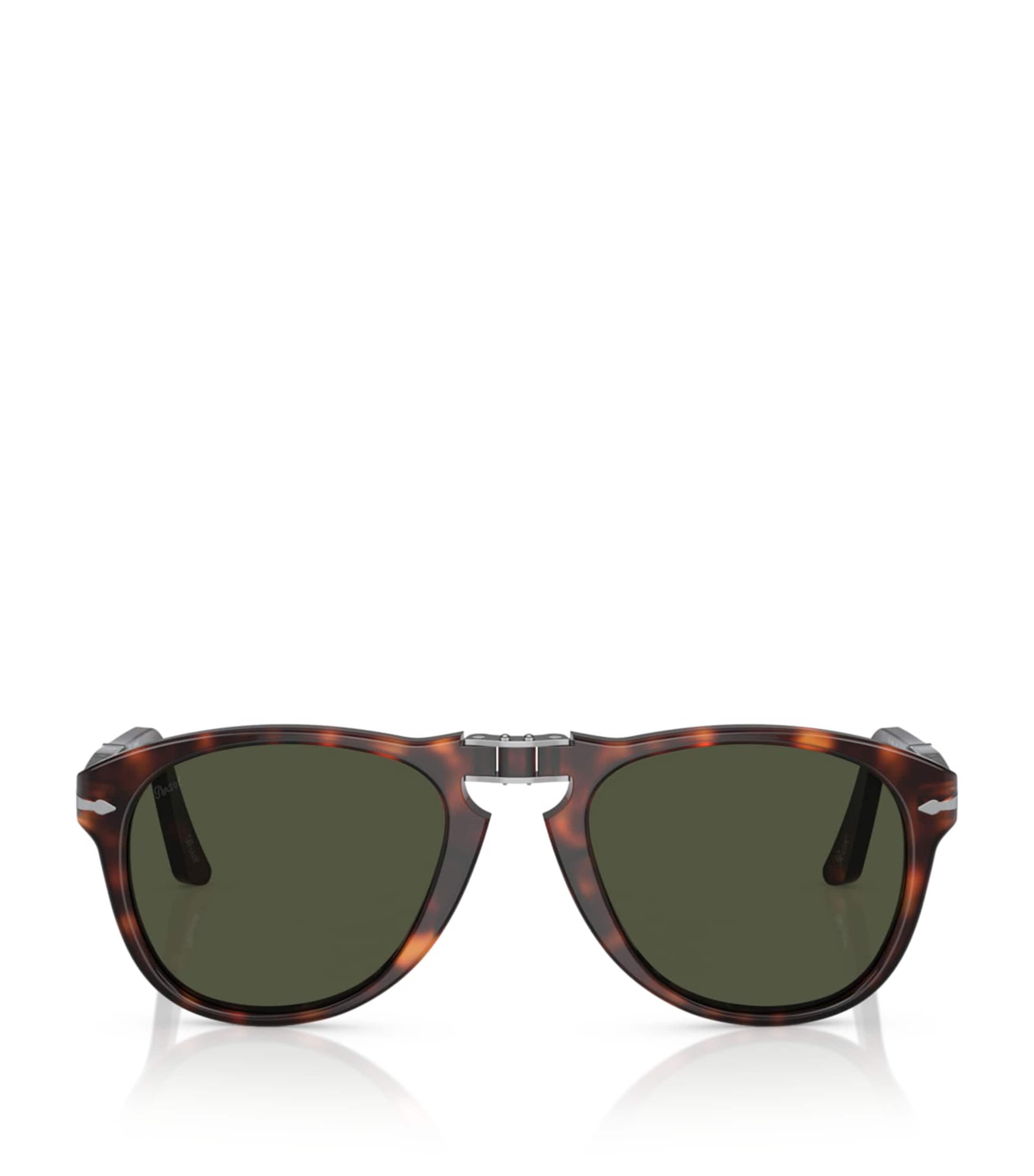 Persol Foldable Pilot Sunglasses Brown Image 1