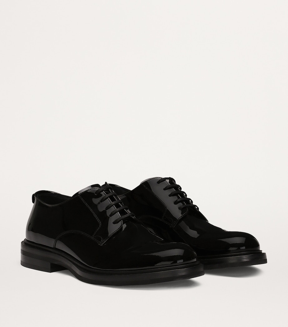 Patent Leather Derby Shoes 80999-BLACK Image 2