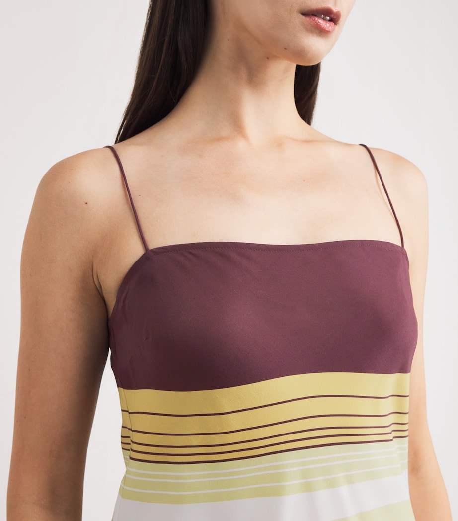 Silk Stripe Fontana Maxi Dress ELISA STRIPE Image 6