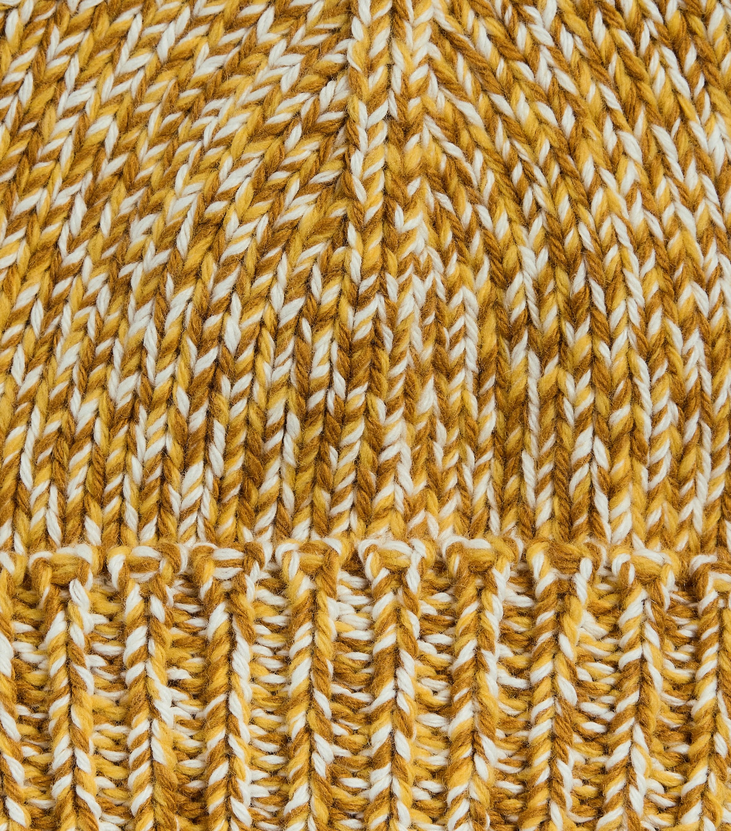 Il Gufo Mélange Knit Beanie Crocus Yellow Image 2