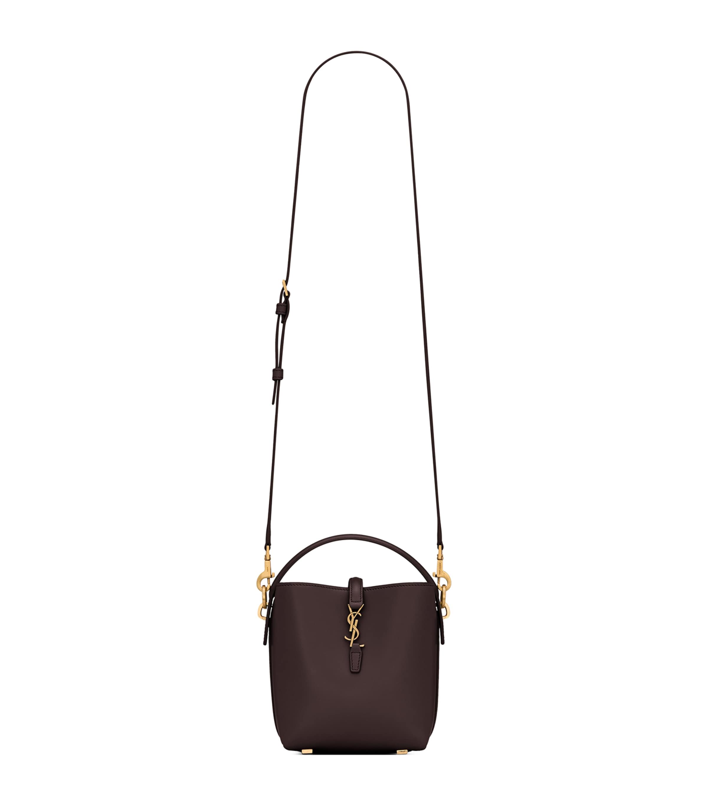 Saint Laurent Mini Le 37 Bucket Bag In Sand