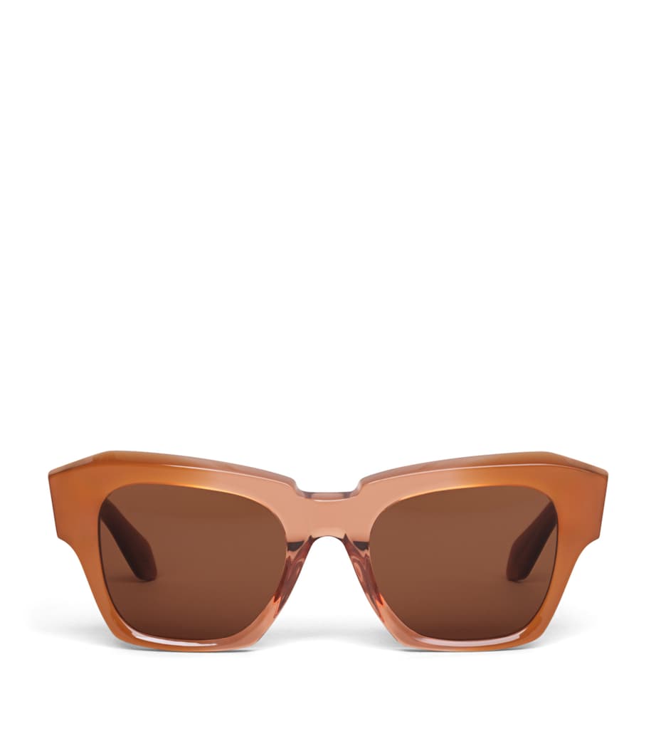 Alaïa Acetate Melted Square Sunglasses Chestnut Image 1