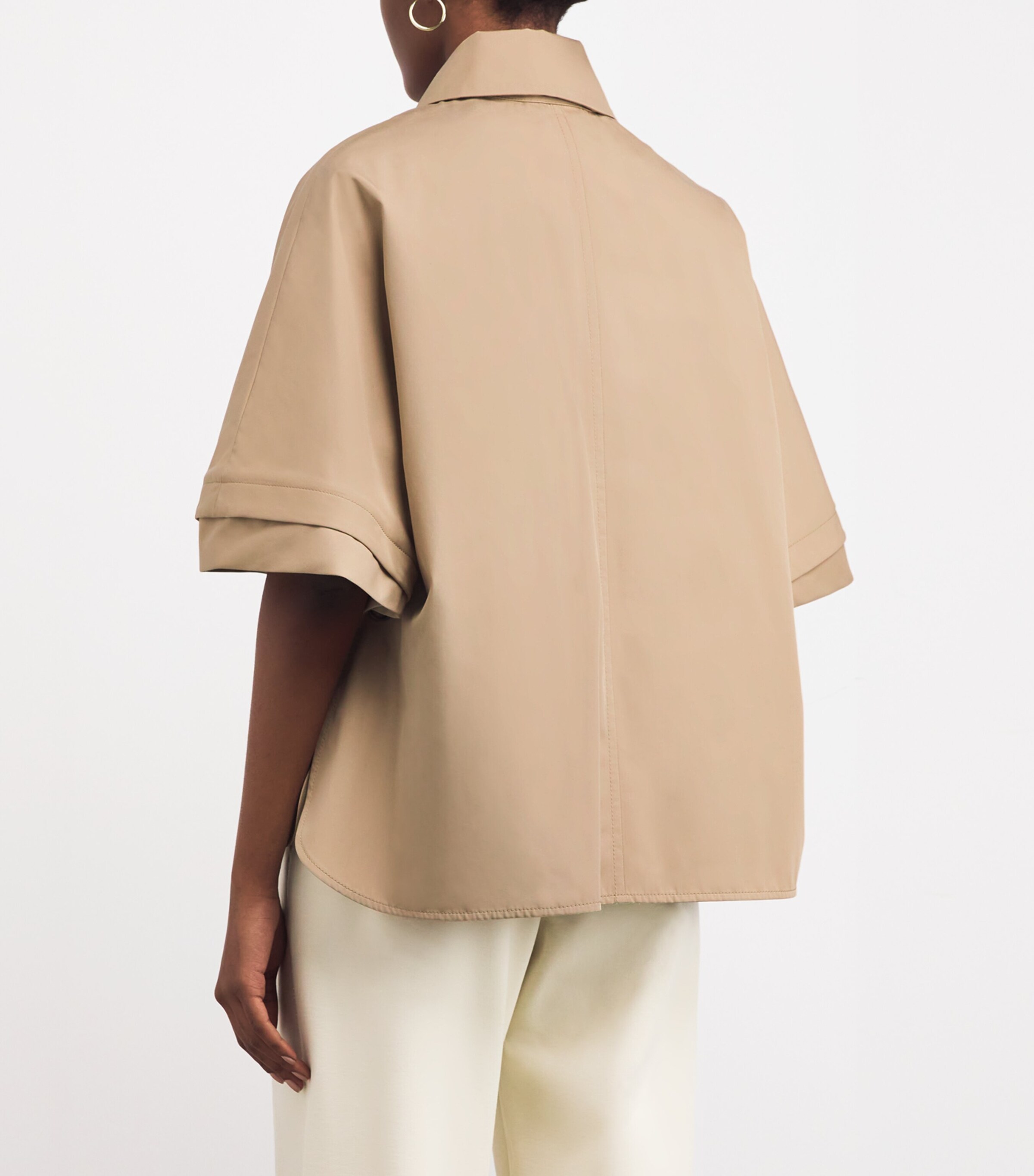 Max Mara Cotton Gabardine Cape | Harrods US
