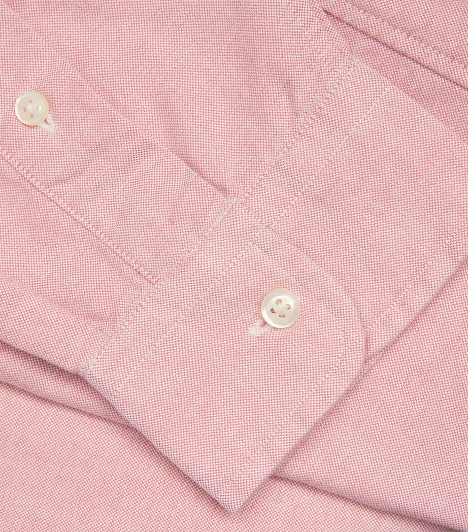 Cotton Oxford Shirt RED Image 5