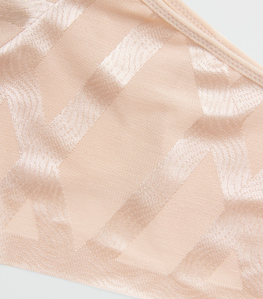 Chantelle Womens Shorty Glaze Briefs Soft Pink Image 4