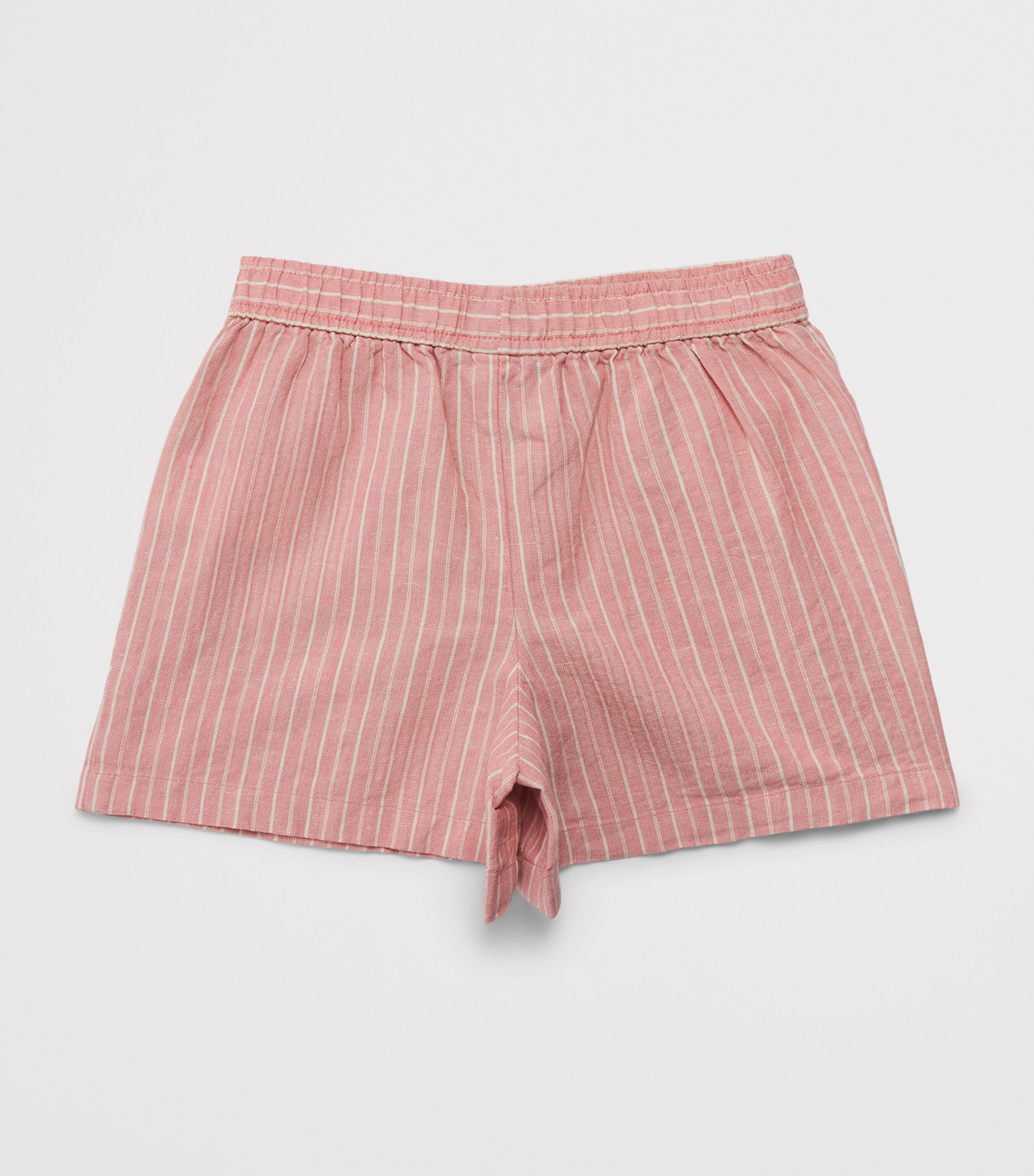 Ralph Lauren Kids Stripe Drawstring Shorts (2-7 Years) Rose/crm Image 2