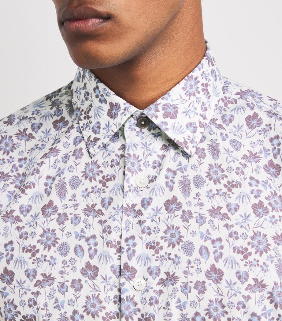 Cotton Liberty Print Shirt 01_WHITE Image 6
