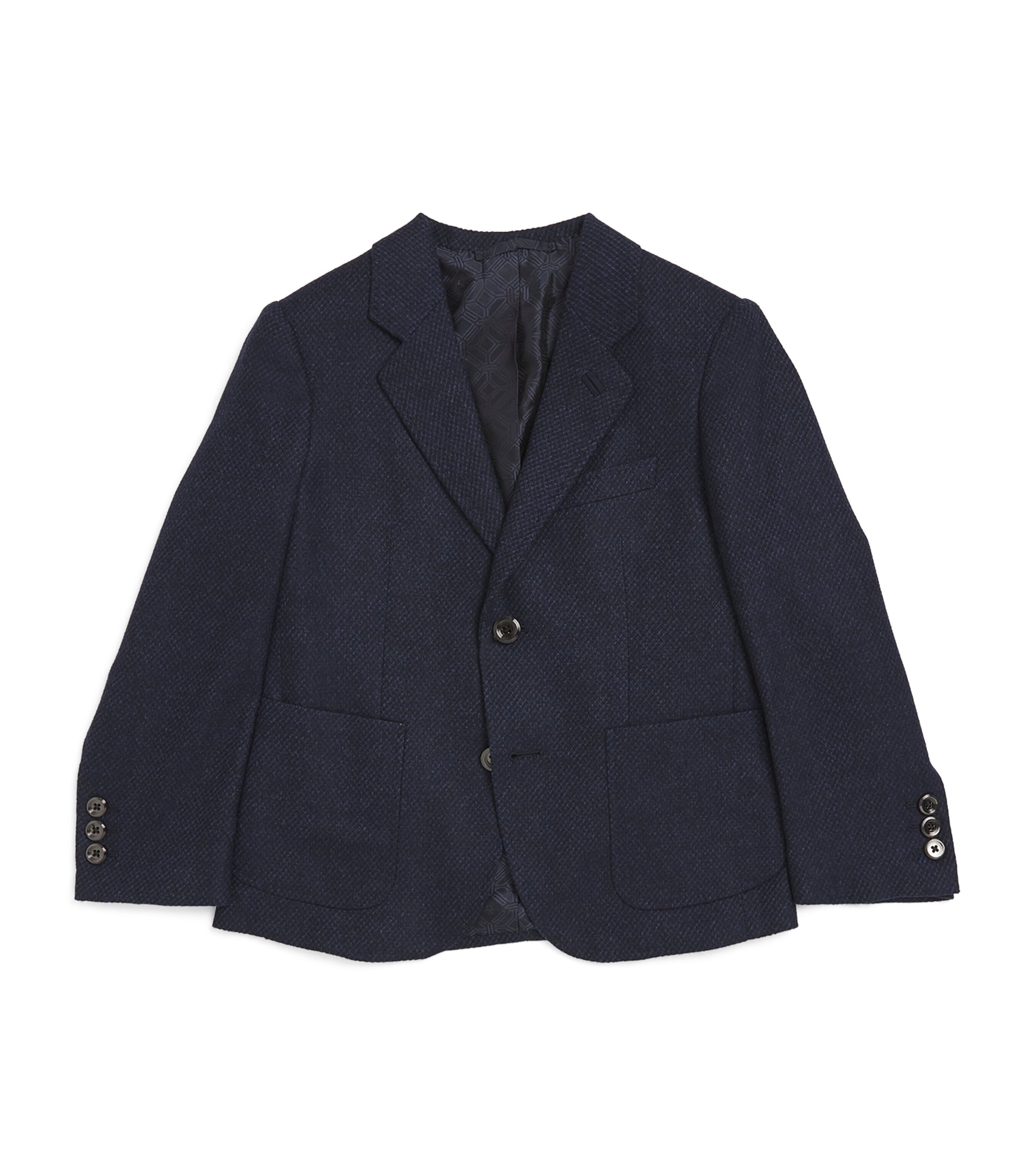 Shop Stefano Ricci Wool-cashmere Blazer In Navy