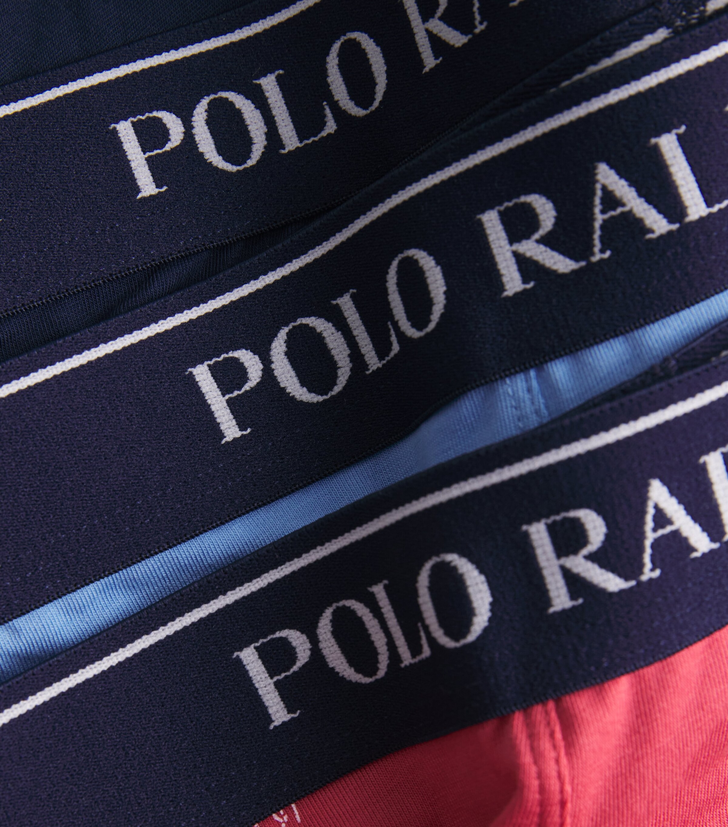 Stretch-Cotton Classic Trunks (Pack of 3) 3PK NVY/BLU/RED Image 5