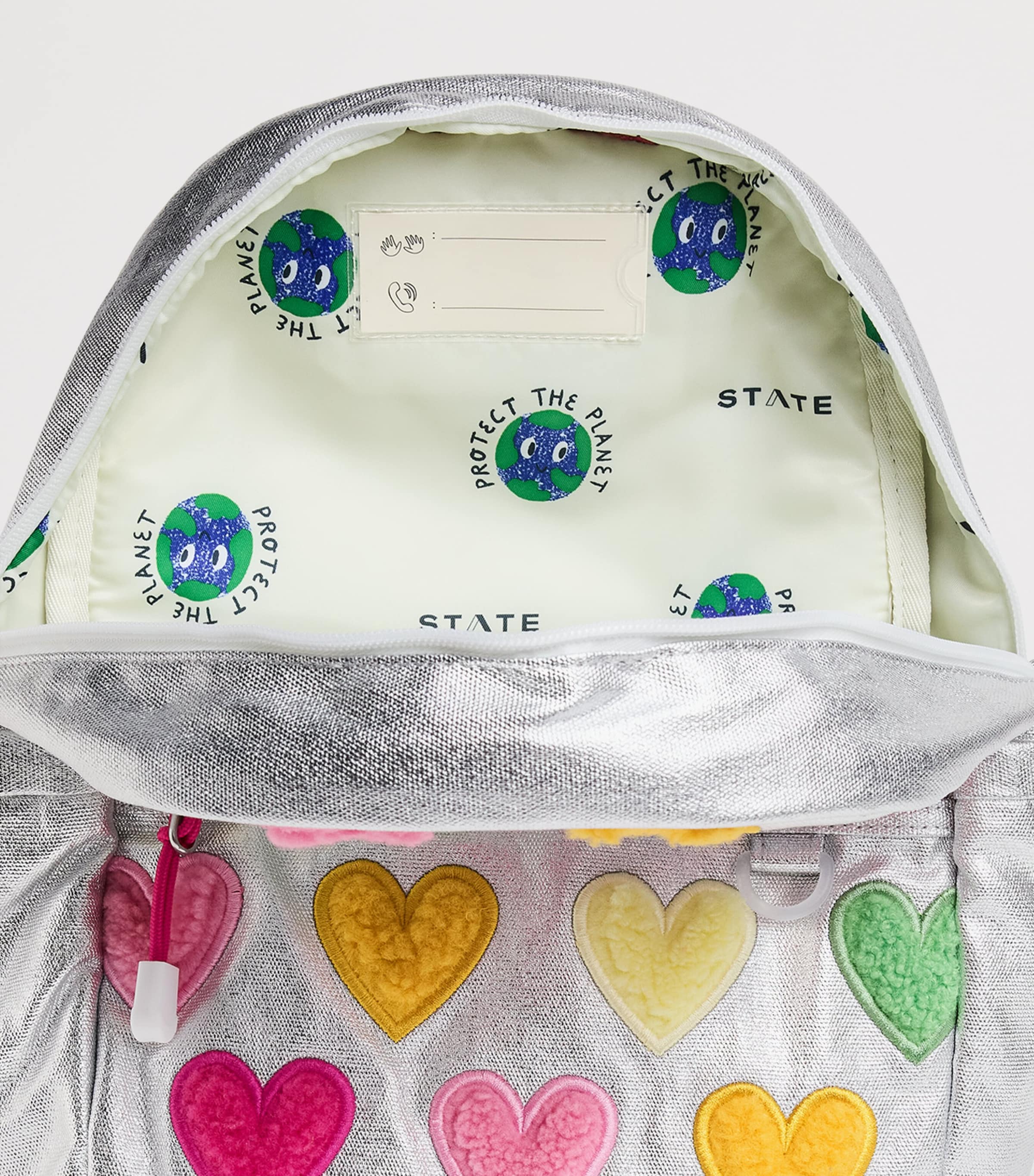 STATE Bags Mini Heart Kane Backpack Happy Fuzzy Hearts Image 3