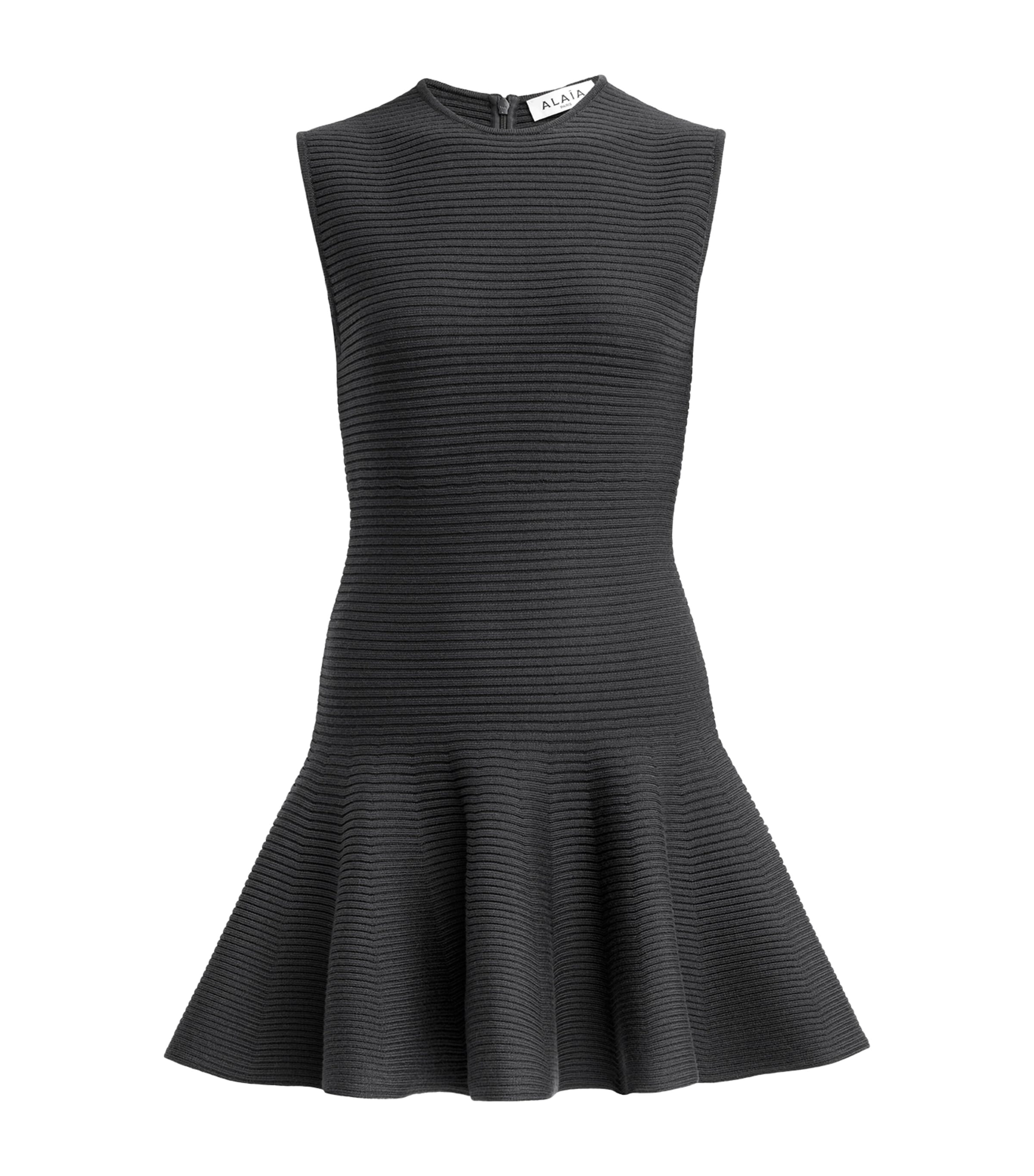 ALAÏA RIB-KNIT MINI DRESS 