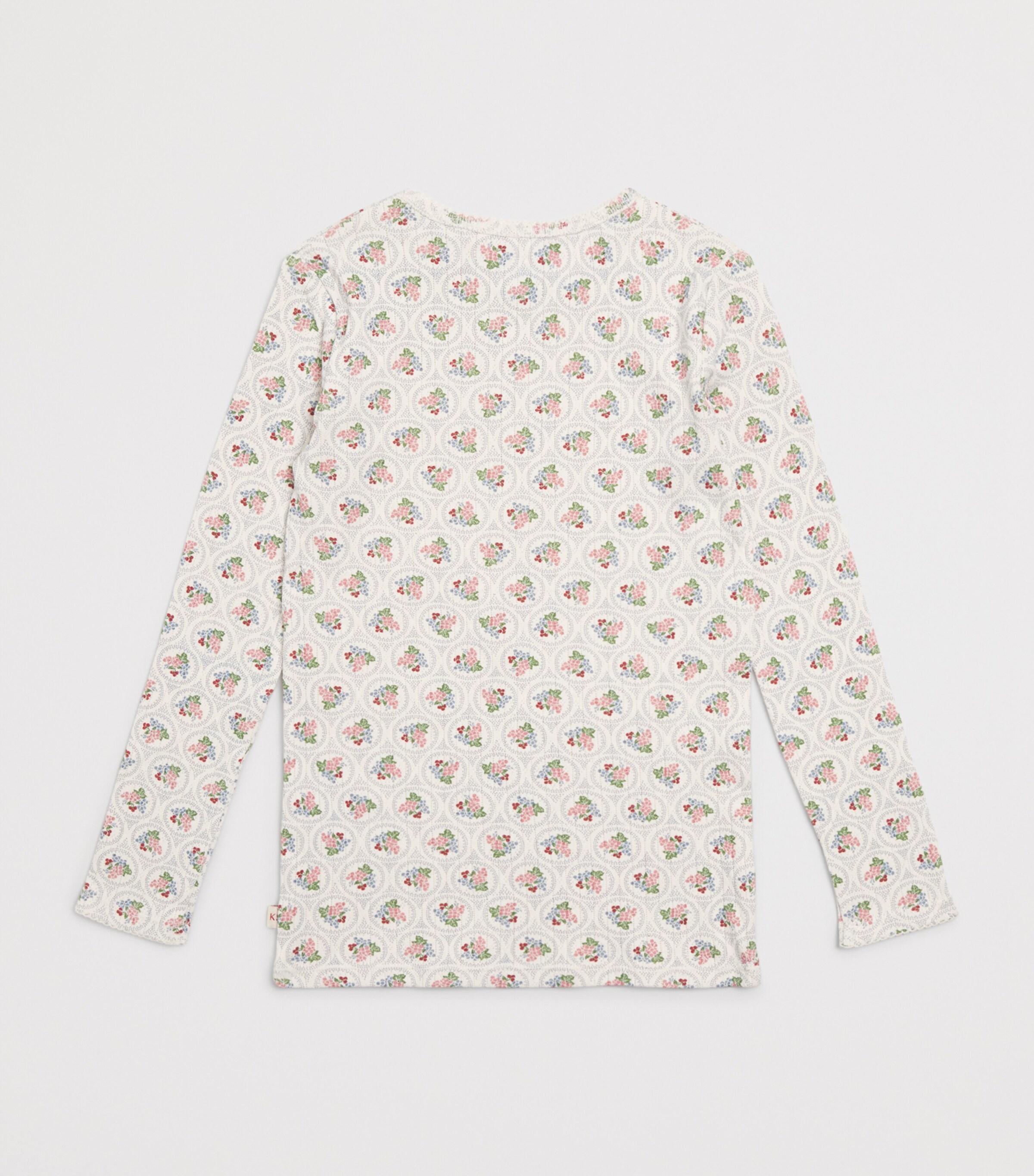 Organic Cotton Floral Blouse (9 Months-4 Years) P00105 VERONA BLUES Image 2