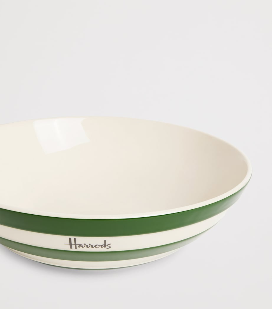 Cornish Stripe Serving Bowl (30.5cm) GREEN Image 2