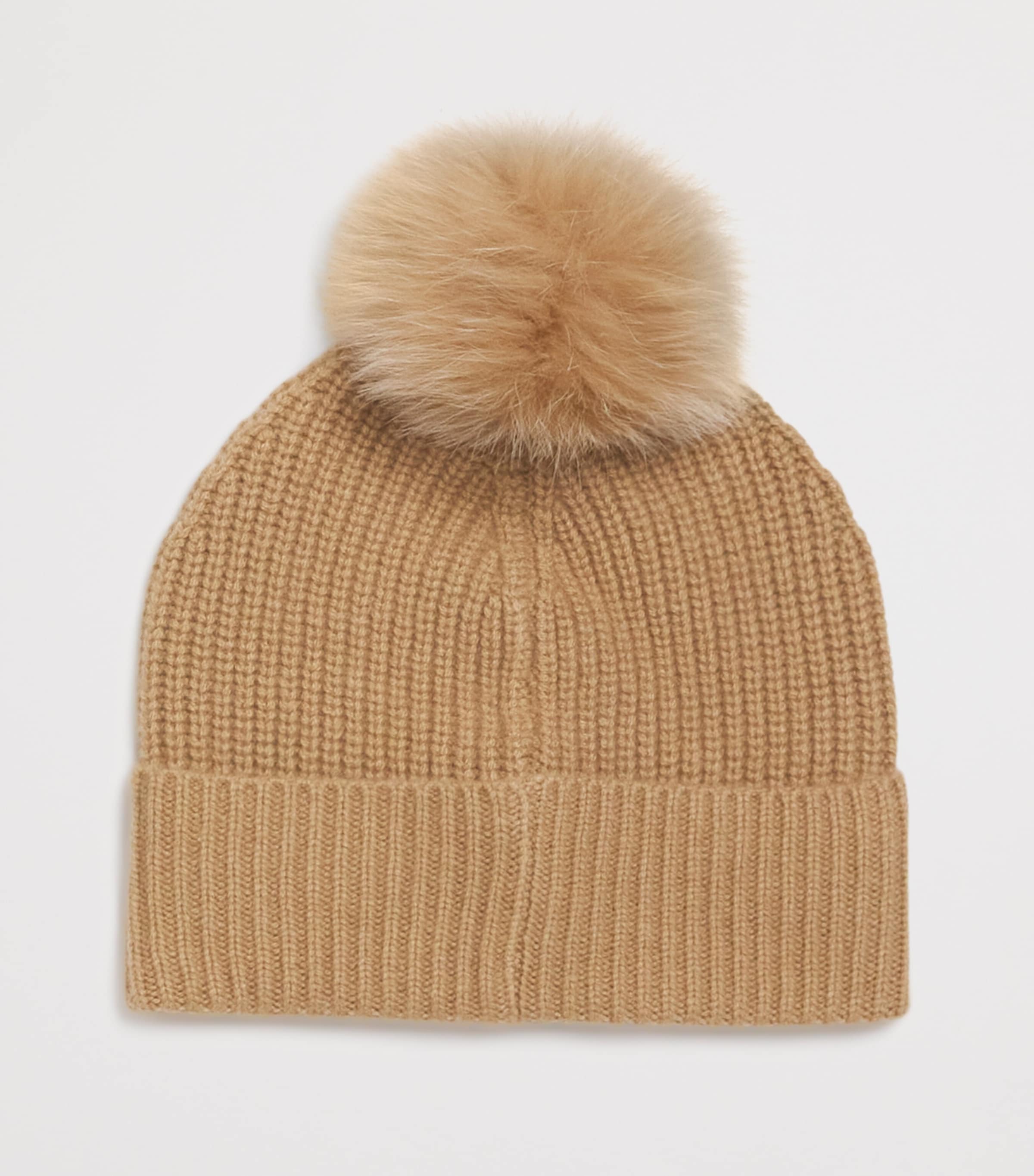 Cashmere Pom-Pom Beanie A2049SARRASIN Image 2