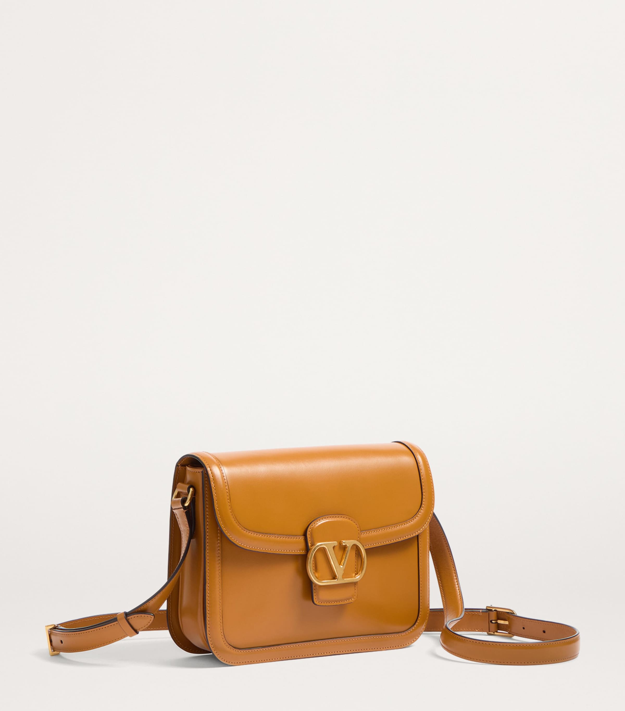 【関税&送料込】Valentino Garavani Camel Leather 9To5 Should Valentino Garavani 9to5 shoulder bag for Women - Cream in