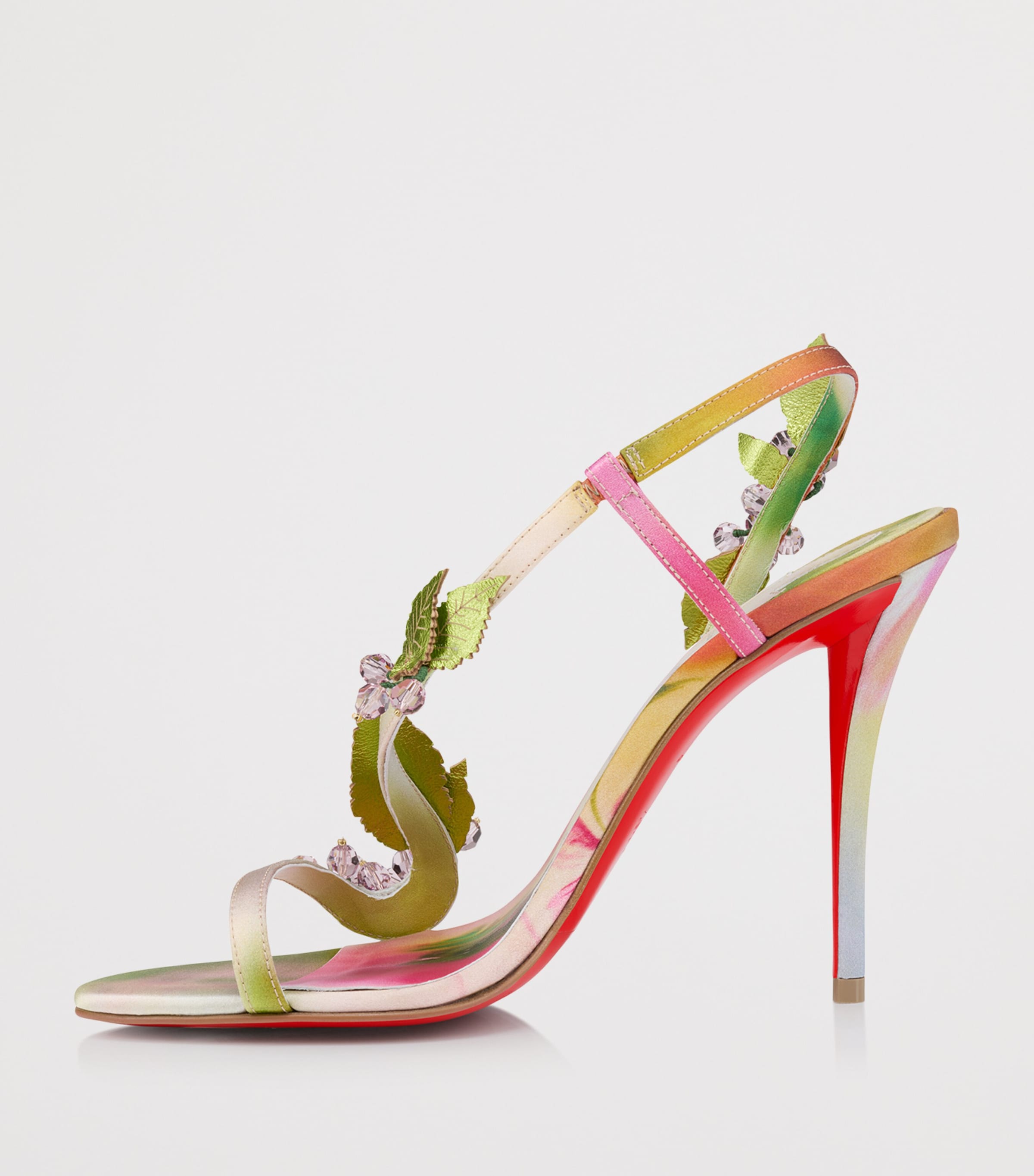 Christian Louboutin Rosa Z Fruit Satin Sandals 100 Image 4