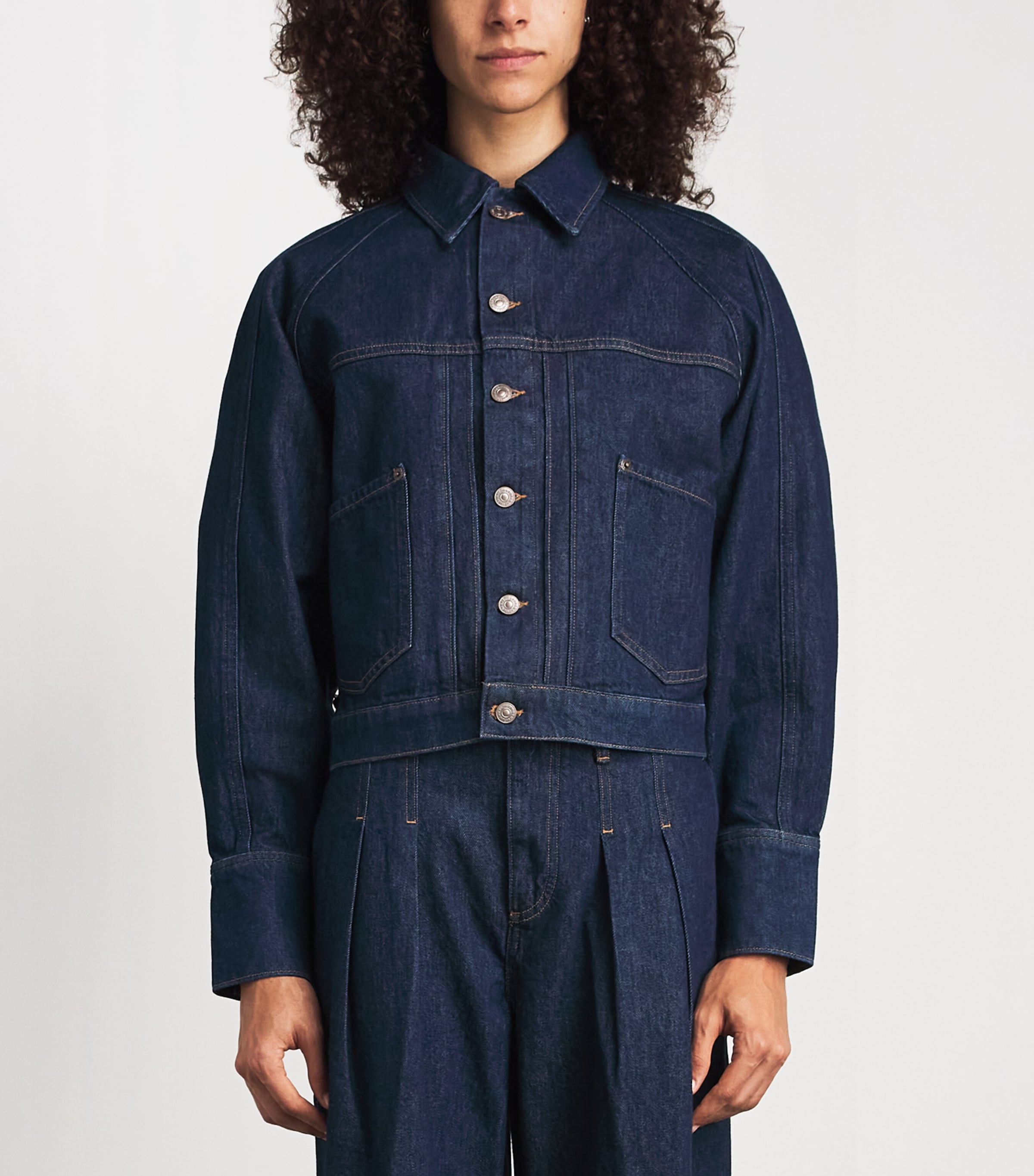Polo Ralph Lauren Womens Structured Denim Jacket Manteas Wash Image 4