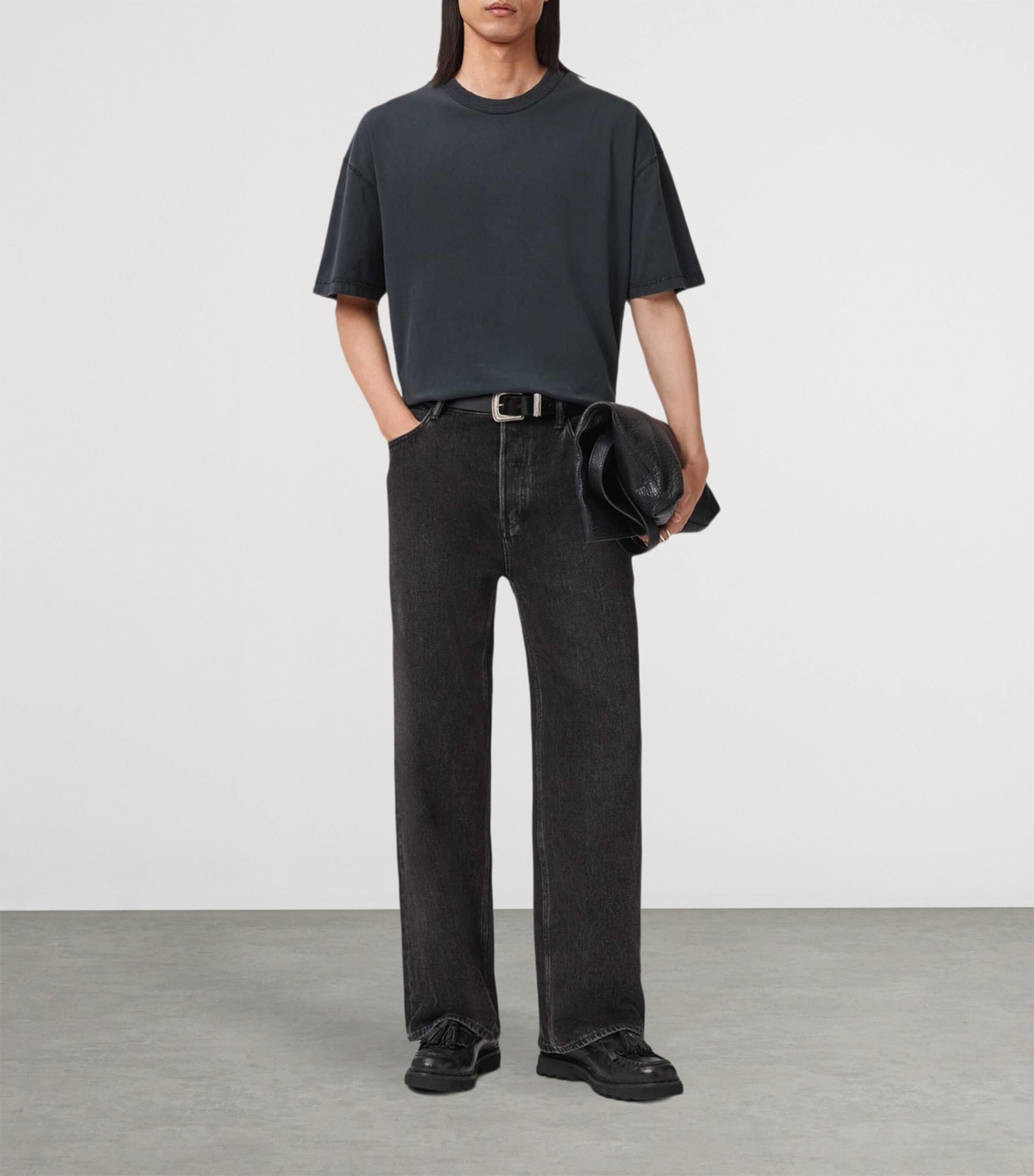 Cotton Cole T-Shirt WASHED BLACK Image 3