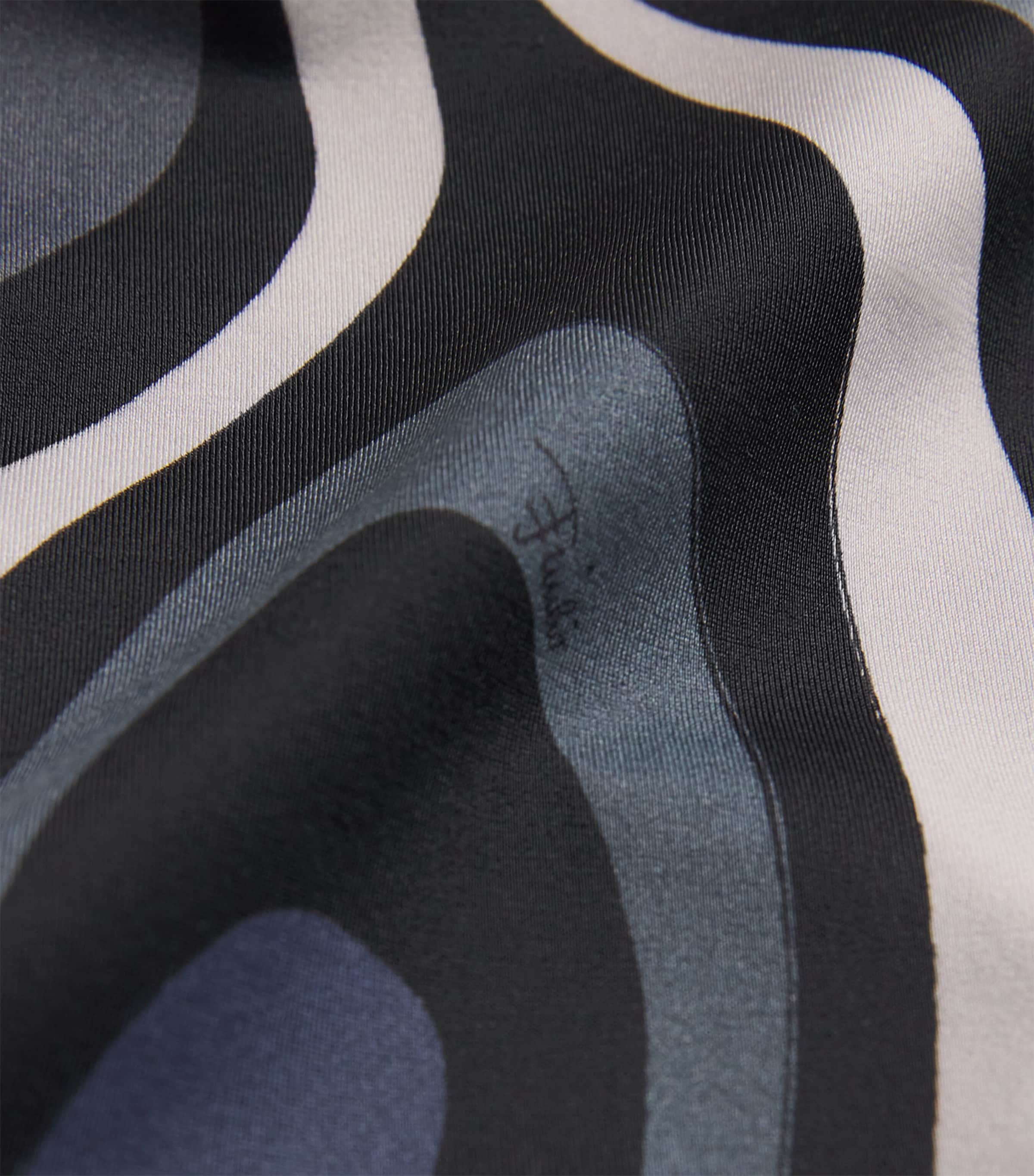 Marmo Print Swimsuit 068/BLACK PINK Image 4