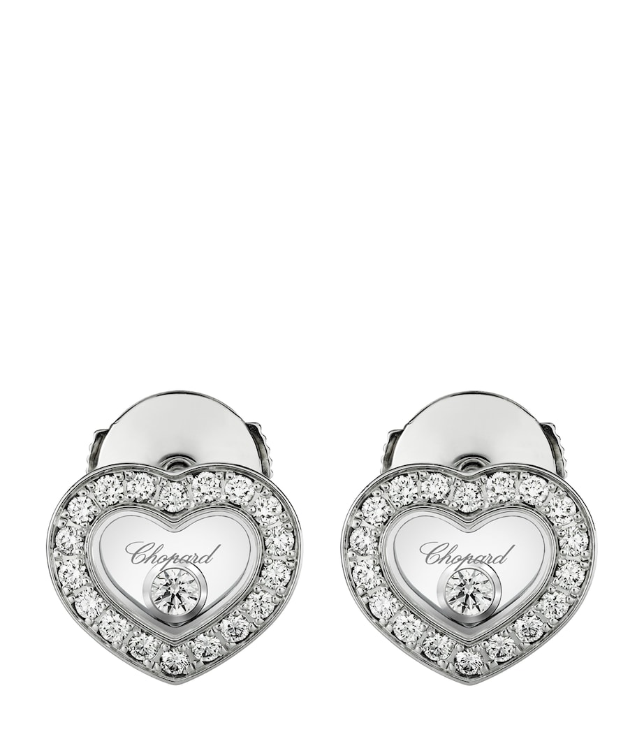 White Gold and Diamond Happy Diamonds Icons Earrings 18K WHITE GOLD Image 1