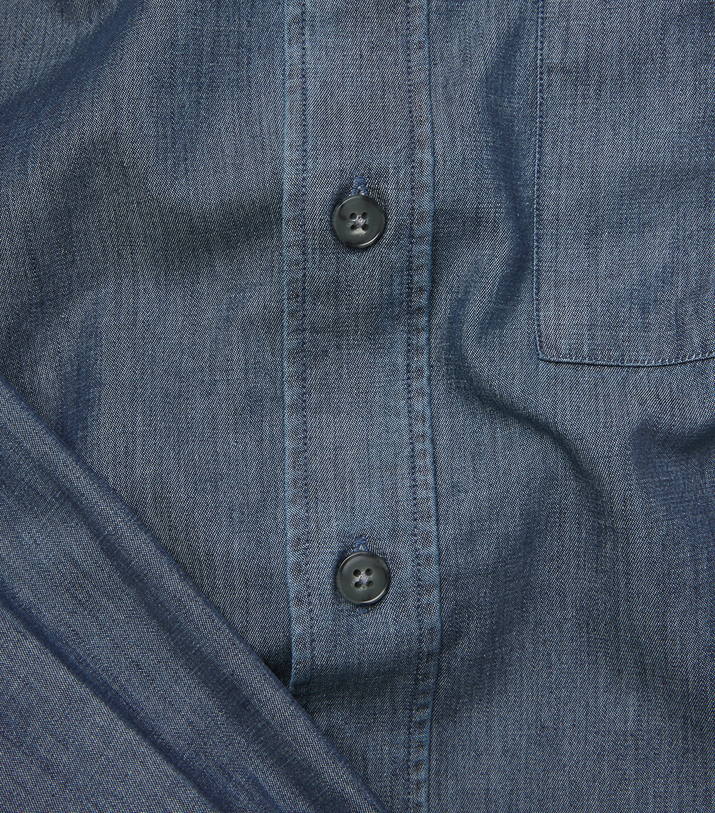 Canali Mens Silk-Cotton Shirt Image 5