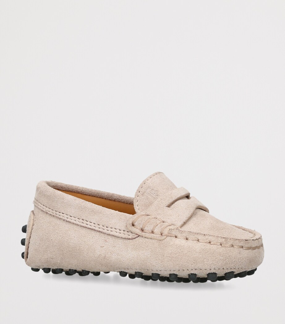 Tod's Suede Gommini Loafers Beige Image 3