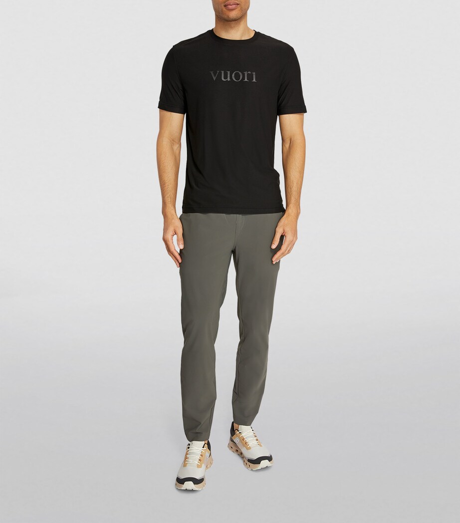 VUORI Mens Logo Strato Tech T-Shirt Blk/black Image 2