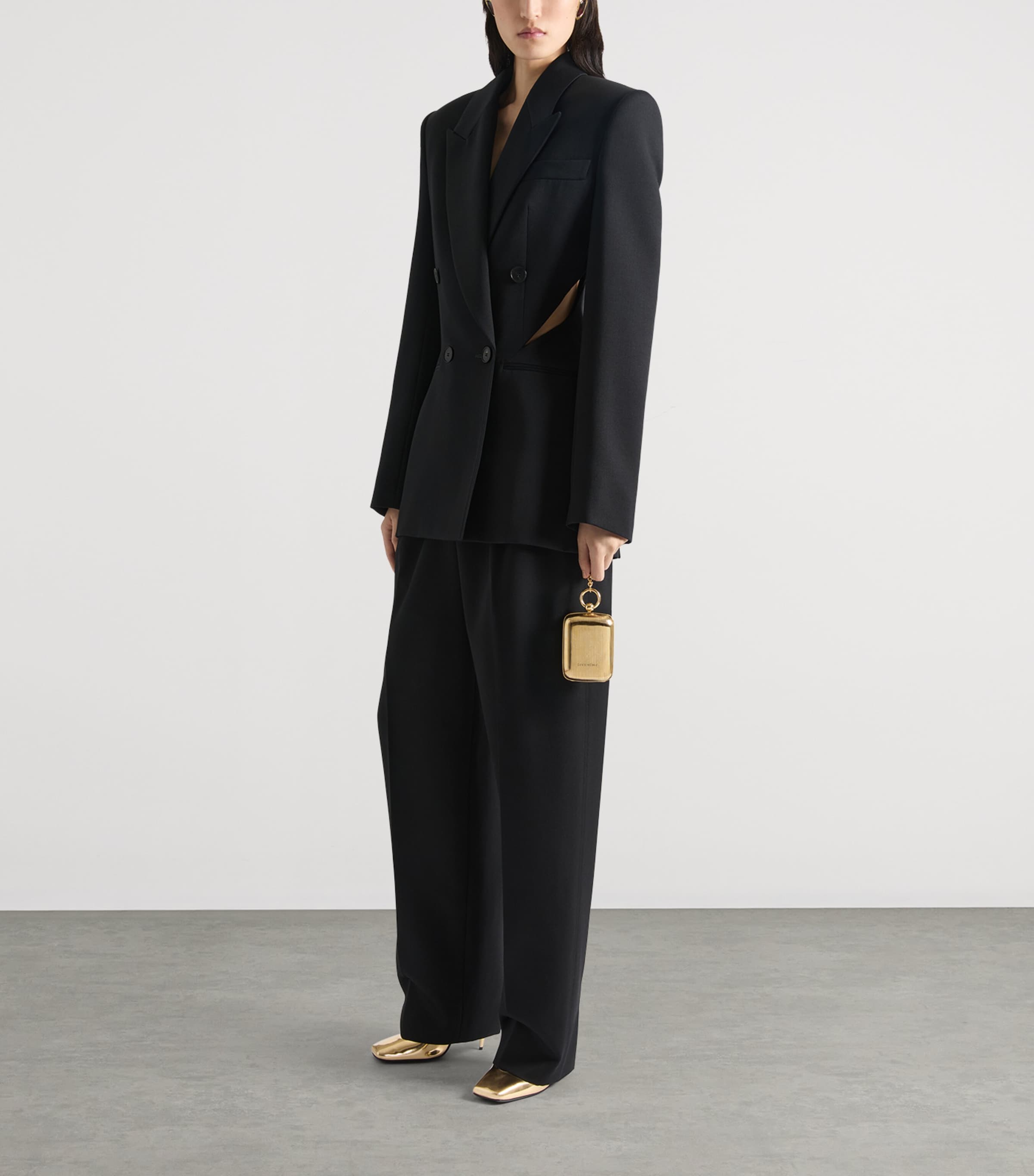 Wool Slashed Jacket BLACK Image 2