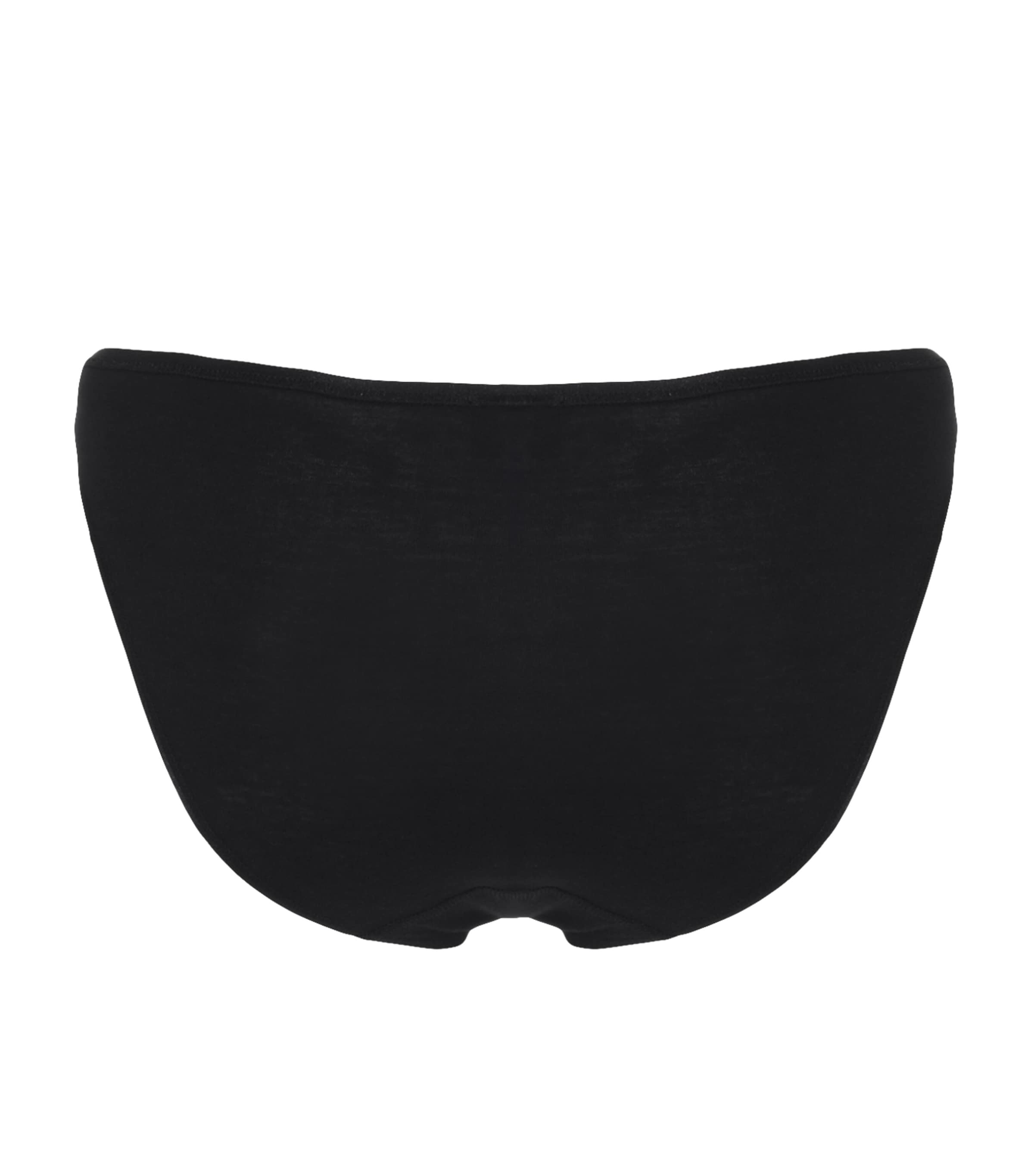 Cotton Seamless Mini Brief BLACK Image 3