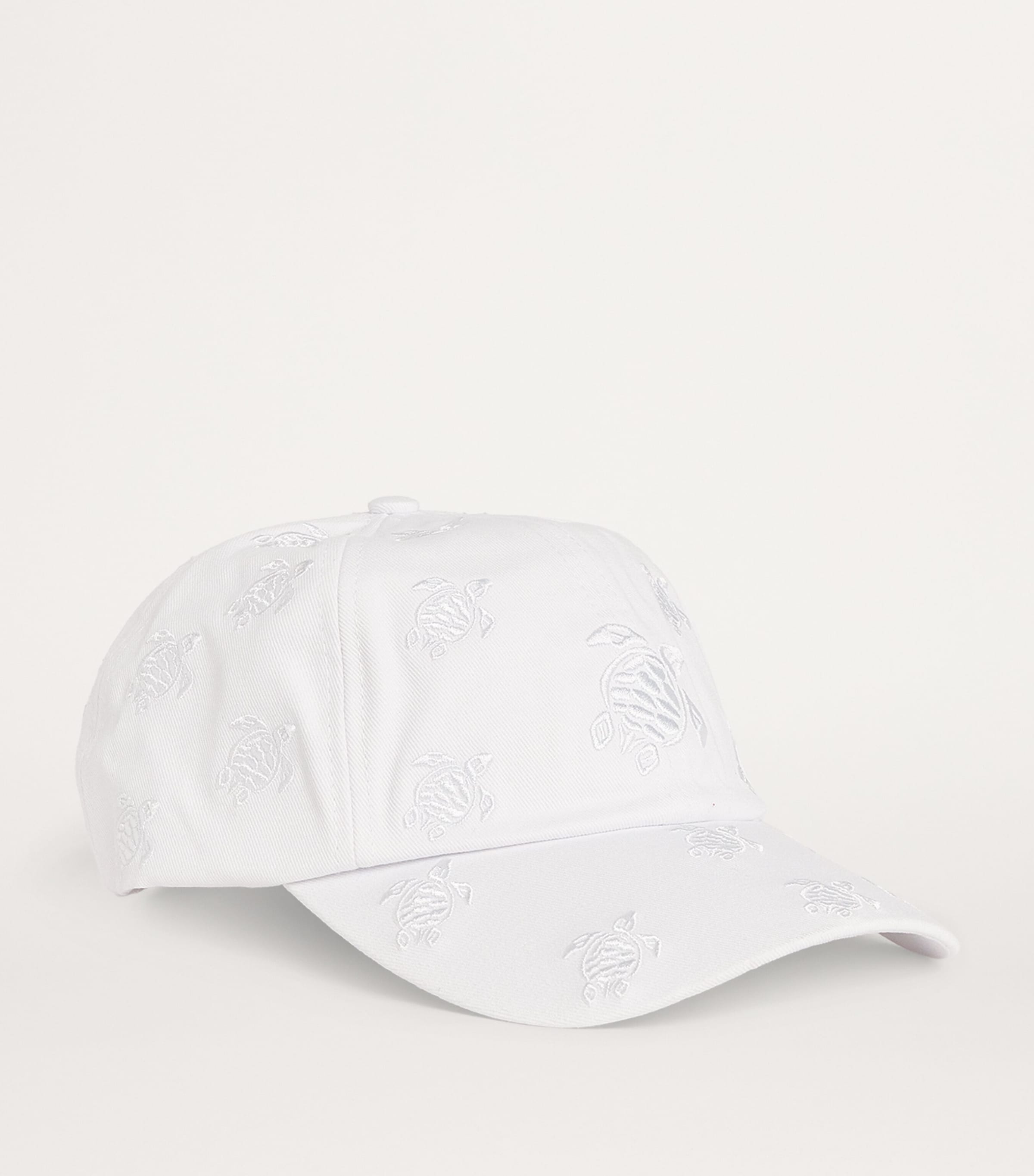 Cotton Embroidered Baseball Cap 010 WHITE Image 2