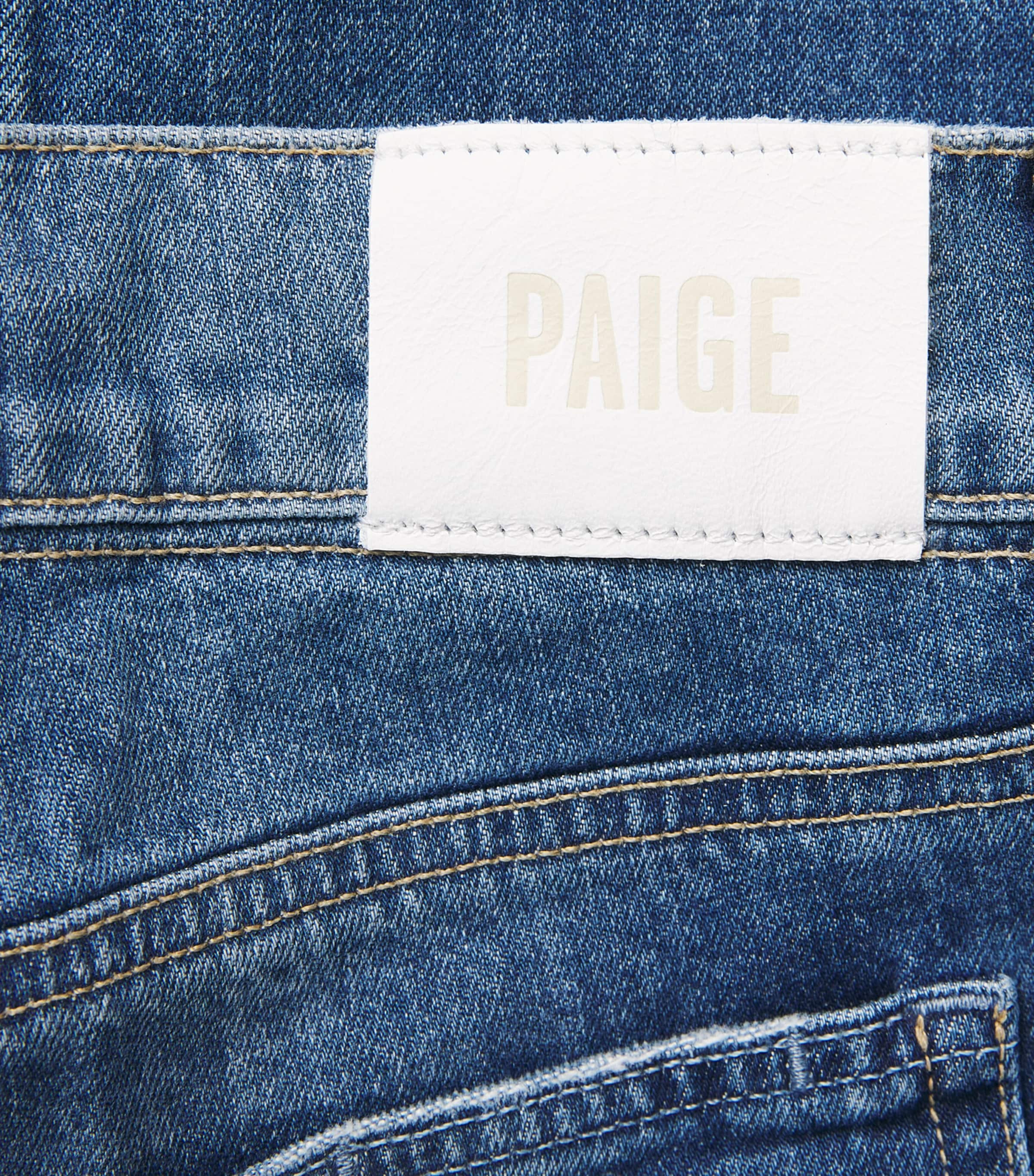 PAIGE Womens Sasha Wide-Leg Maternity Jeans Stefania Distressed Image 6