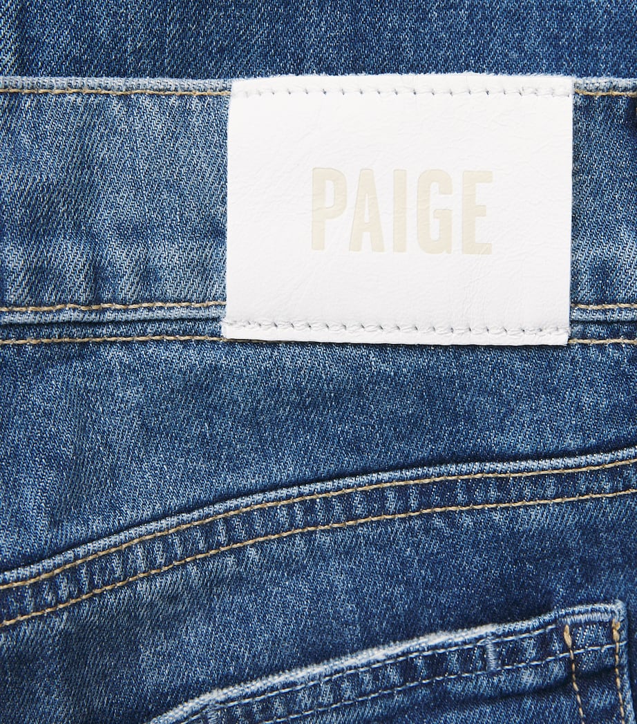 PAIGE Womens Sasha Wide-Leg Maternity Jeans Stefania Distressed Image 6